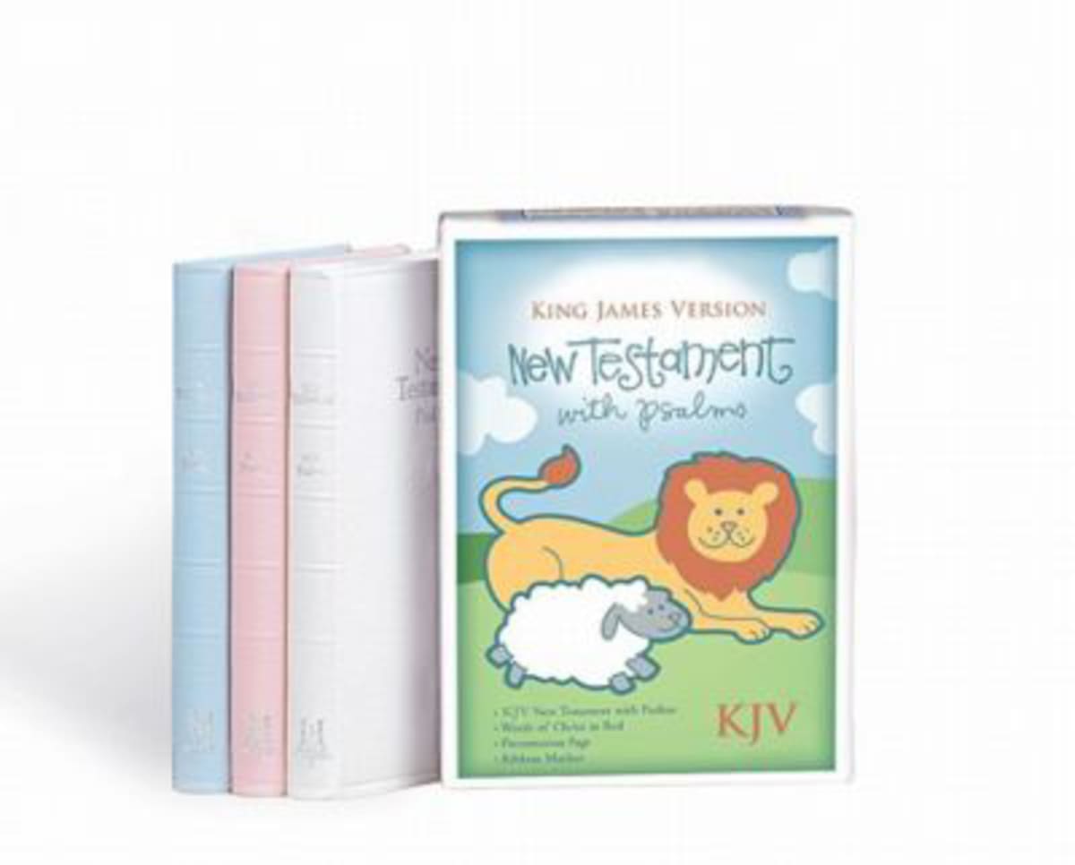 KJV Baby's New Testament, White Imitation Leather | Lifeway