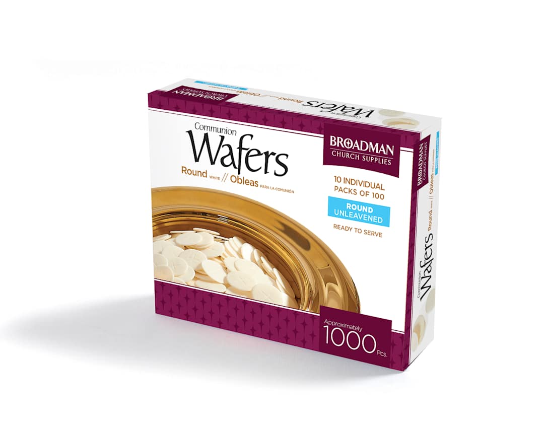 Communion Wafers - Round White (1,000 Pieces)