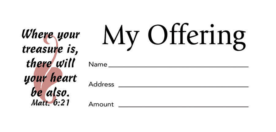 Offering Envelope: My Offering - Bill-Sized (Package of 100)
