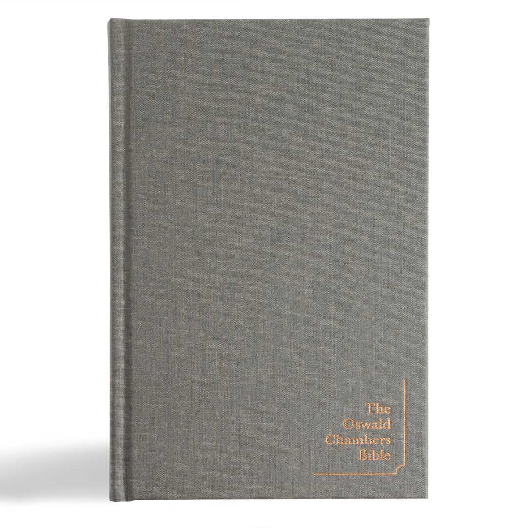 CSB Oswald Chambers Bible, Cloth Over Board