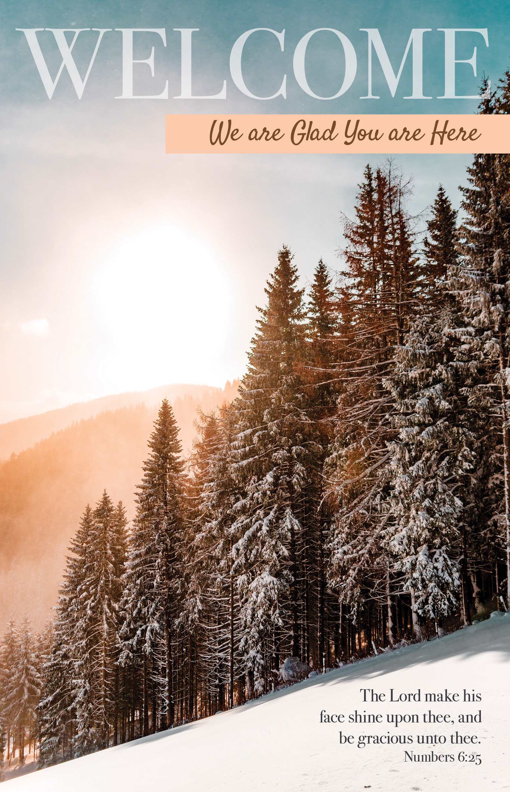 general worship bulletin: we are glad you are here - winter