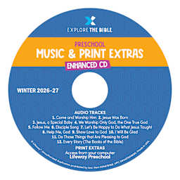 EXPLORE THE BIBLE Preschool Enhanced CD - Winter 2027 | Lifeway