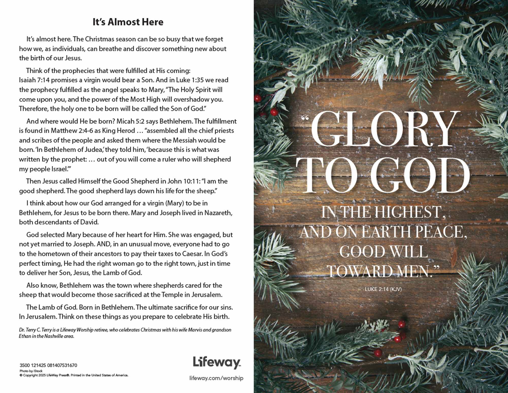 SBC Emphasis Bulletin - 12/14/25