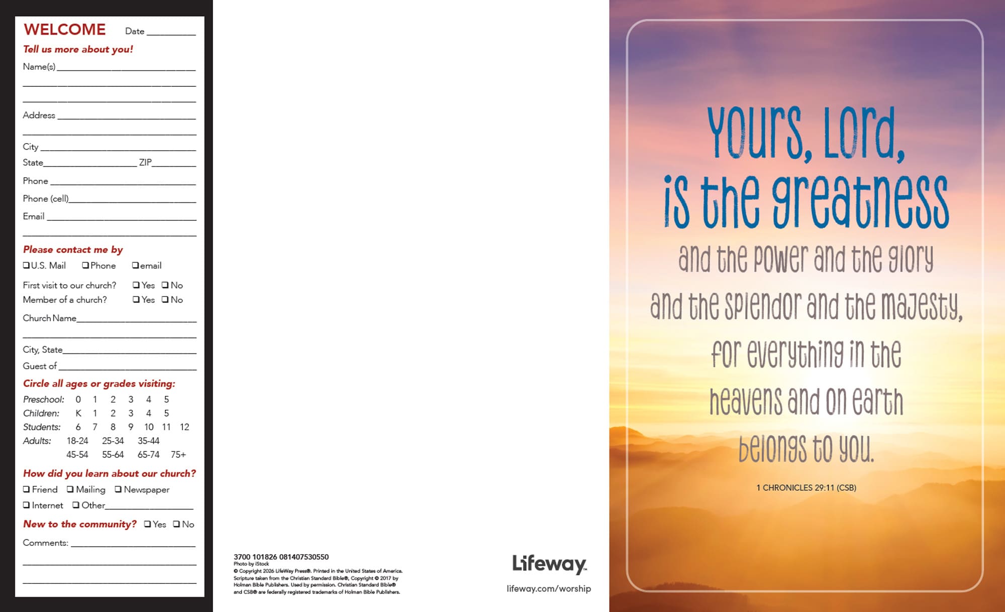 Response Bulletin - 10/18/26 | Lifeway