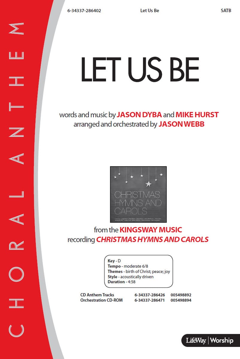 Let Us Be - Anthem Accompaniment CD