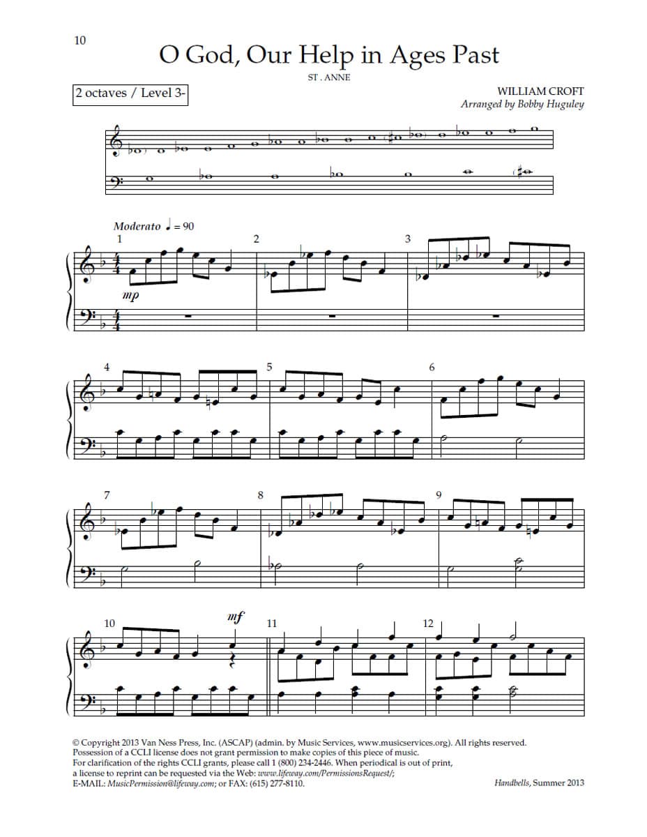 O God, Our Help in Ages Past - Downloadable Handbell Arrangement