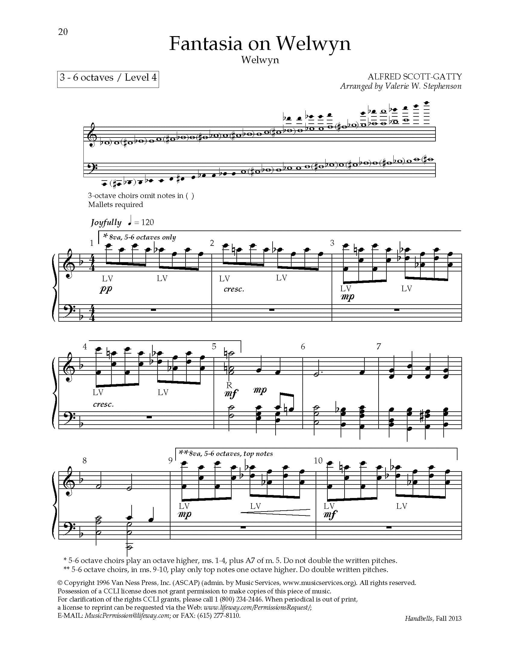 Fantasia on "Welwyn" - Downloadable Handbell Arrangement