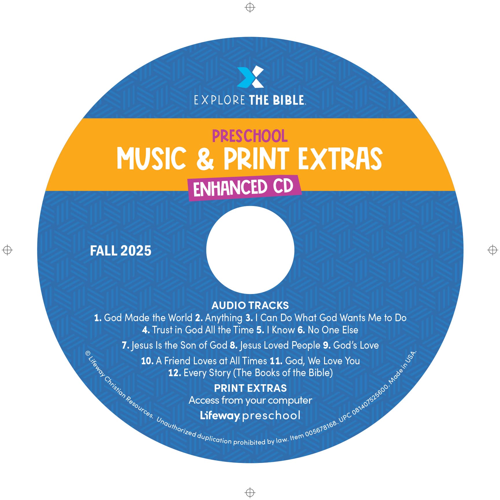 EXPLORE THE BIBLE Preschool Music and Print Extras - Fall 2025