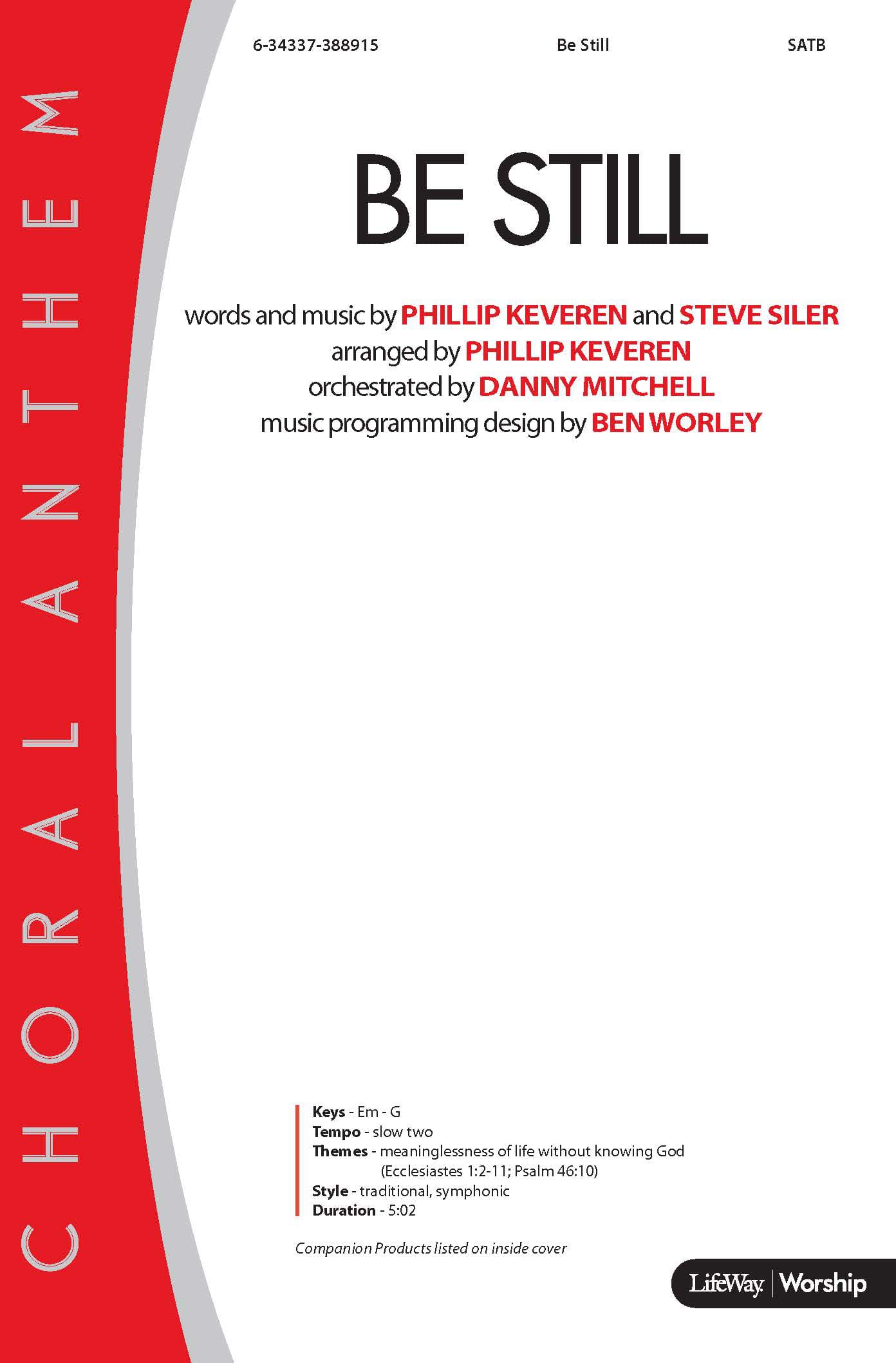 Be Still - Downloadable Tenor Rehearsal Track