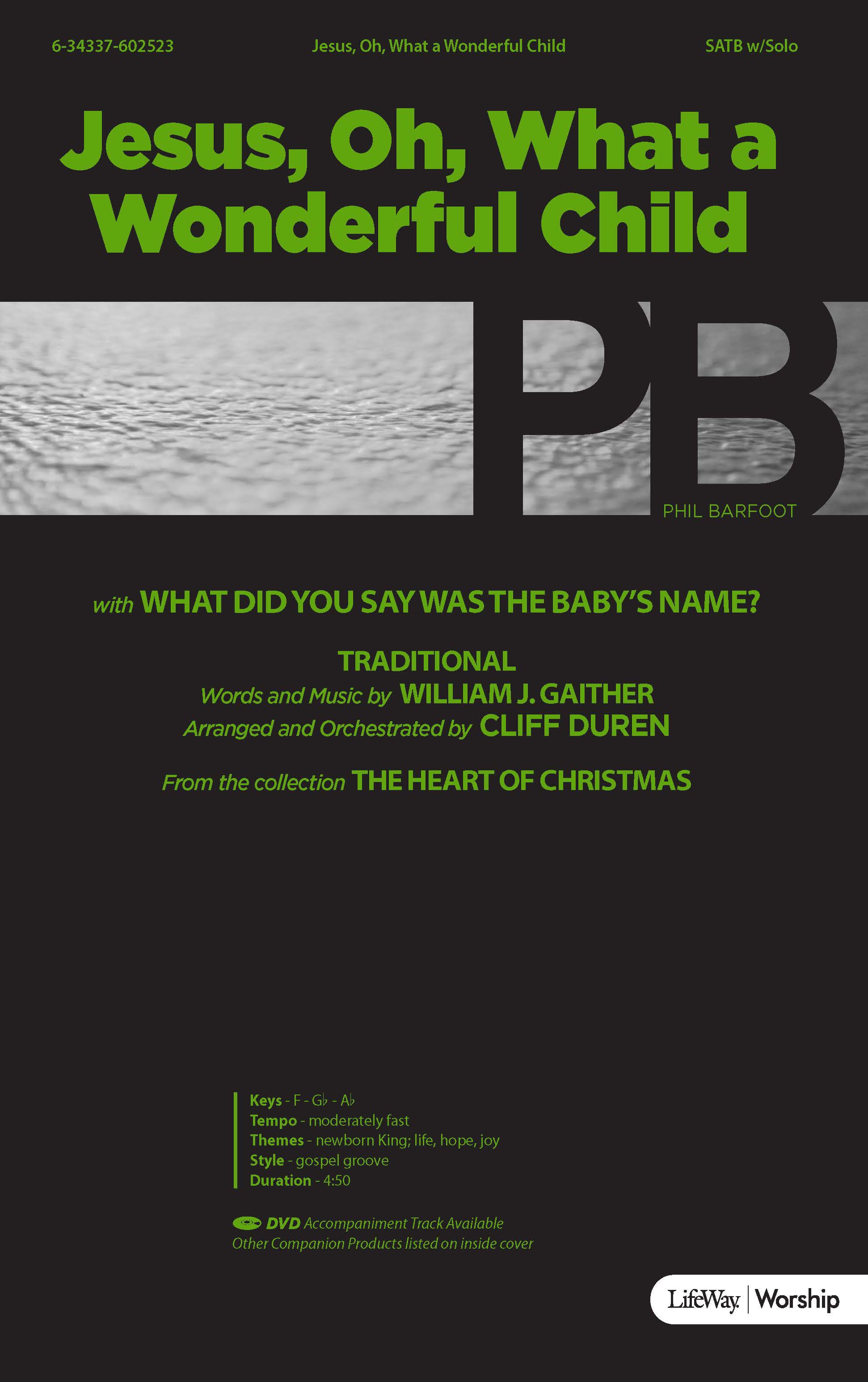 Jesus, Oh What a Wonderful Child - Downloadable Split-Track Accompaniment Video