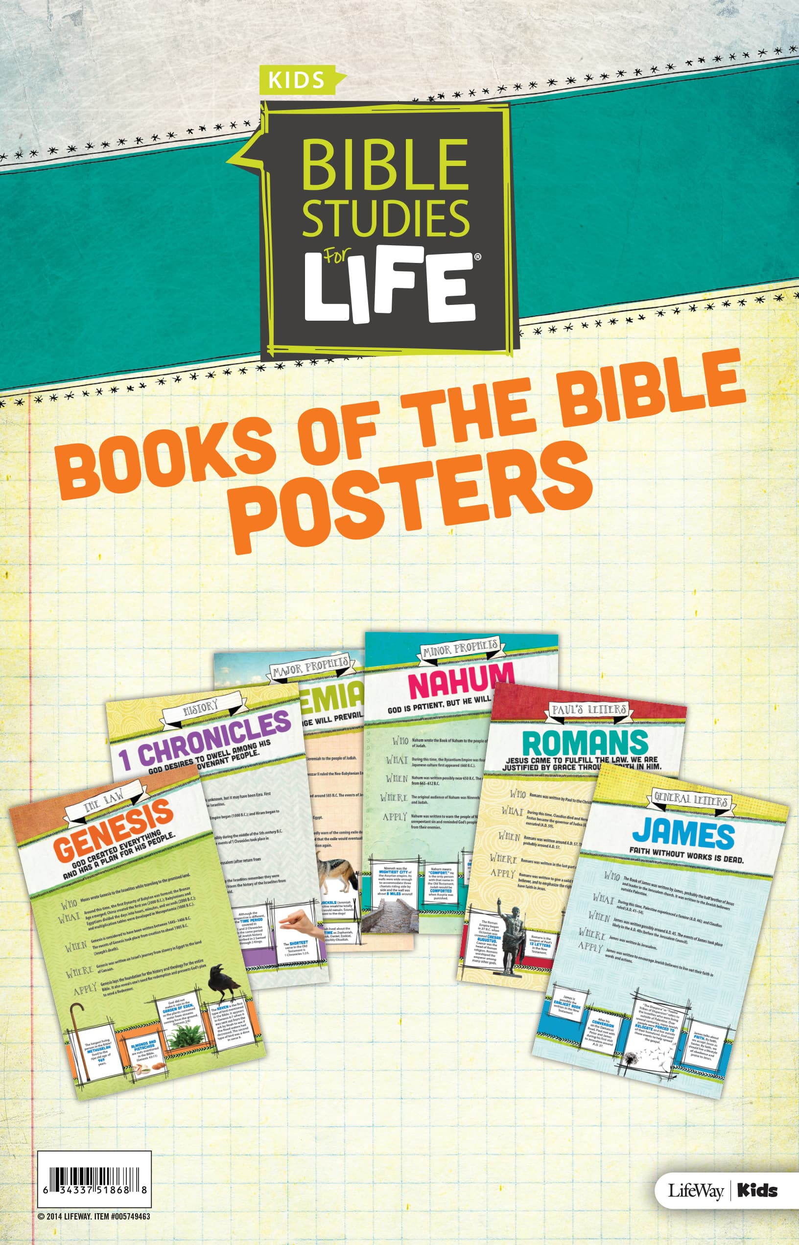 slide 2 of 2 for Bible Studies for Life: Kids Books of the Bible Posters - Digital