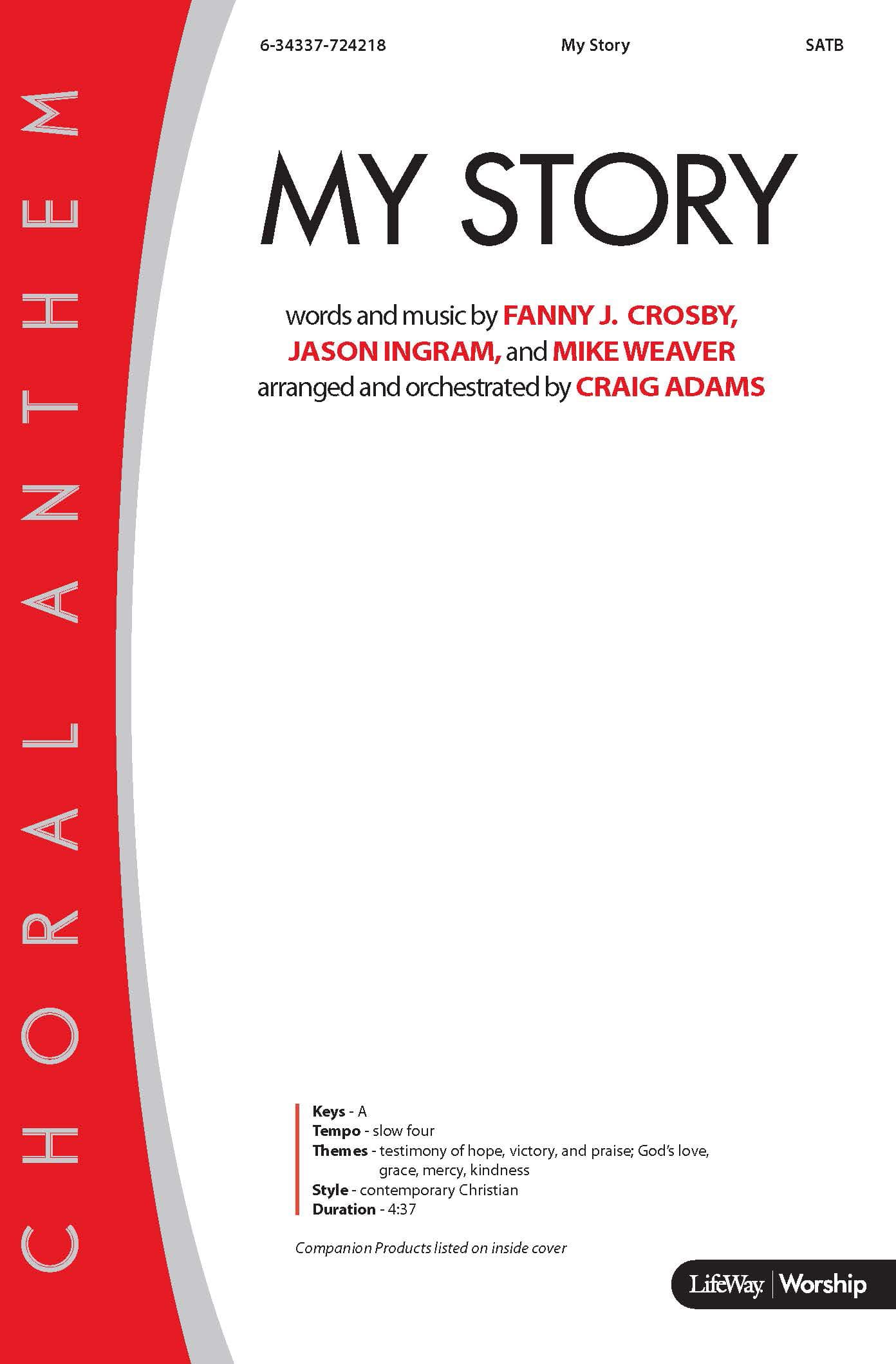 My Story - Downloadable Tenor Rehearsal Track