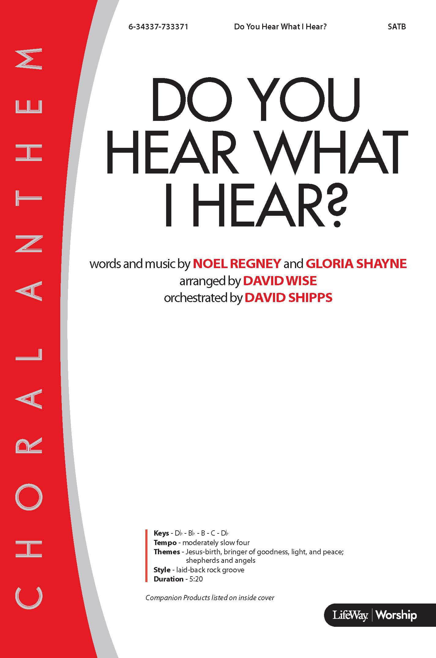 Do You Hear What I Hear? - Downloadable Lyric File