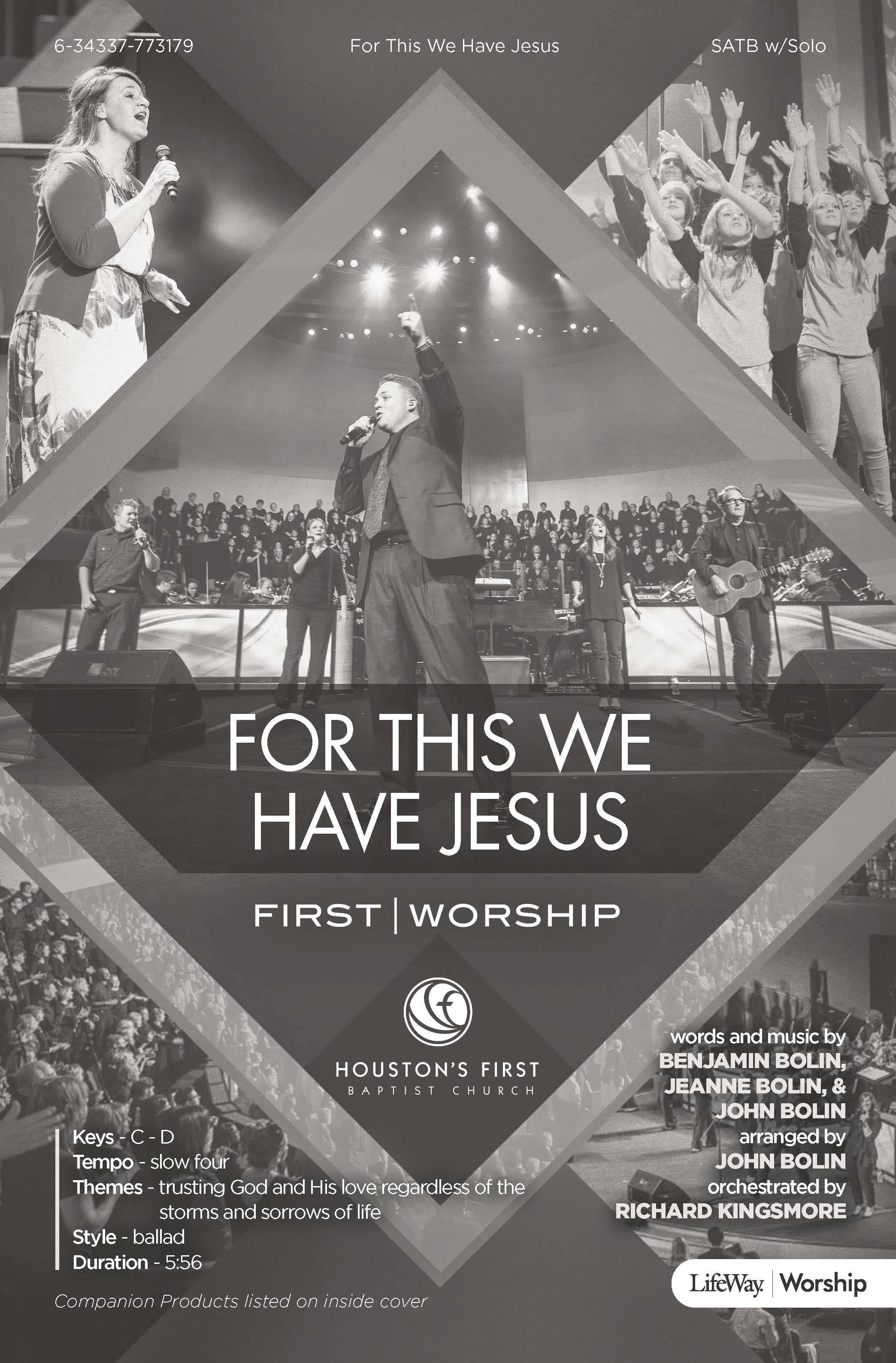 For This We Have Jesus - Downloadable Anthem (Min. 10)