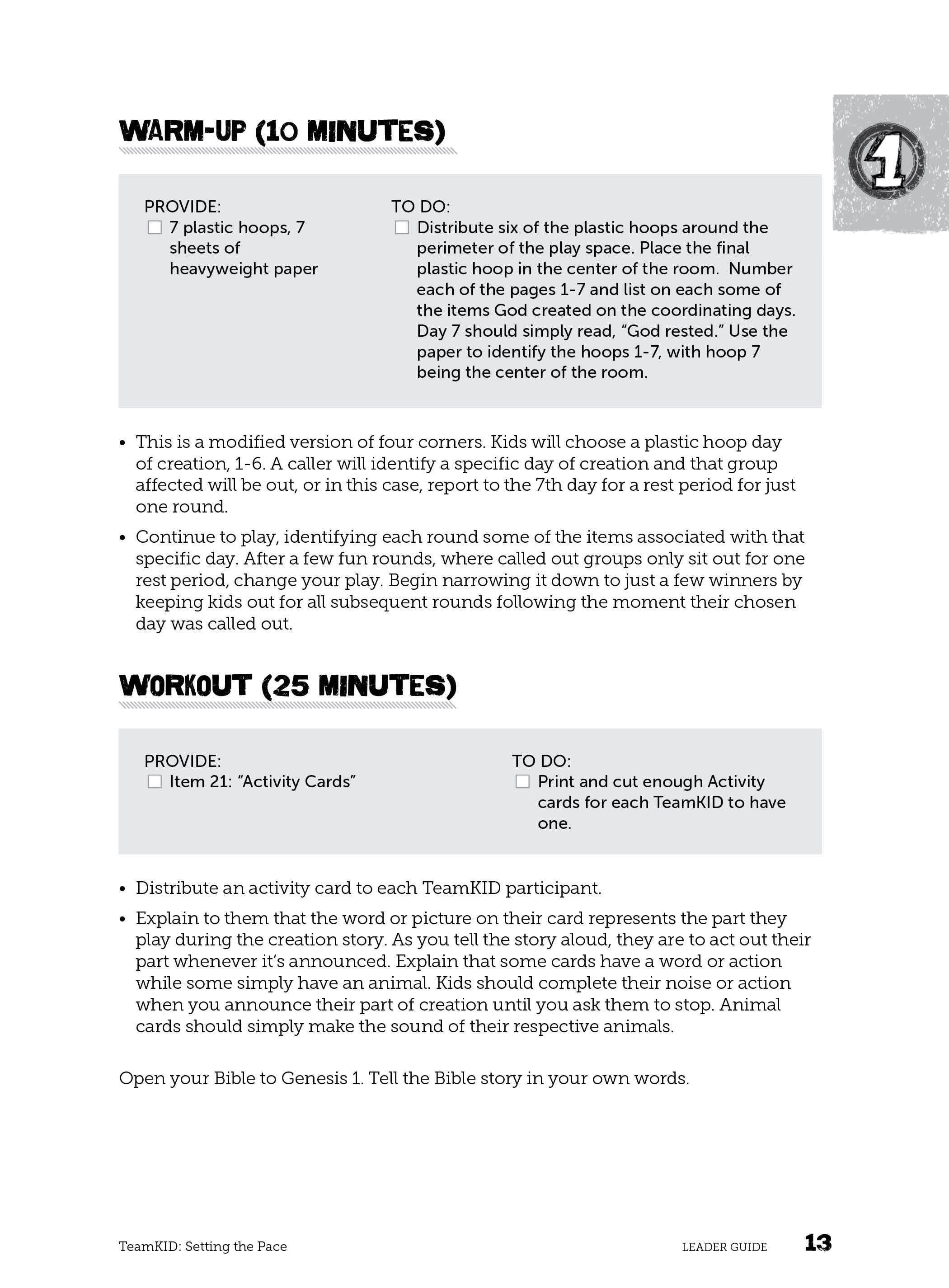 slide 4 of 4 for TeamKID: Setting the Pace - Kids Leader Kit