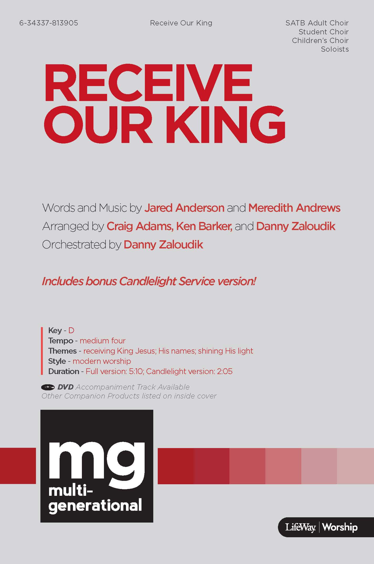 Receive Our King - Downloadable Rhythm Charts