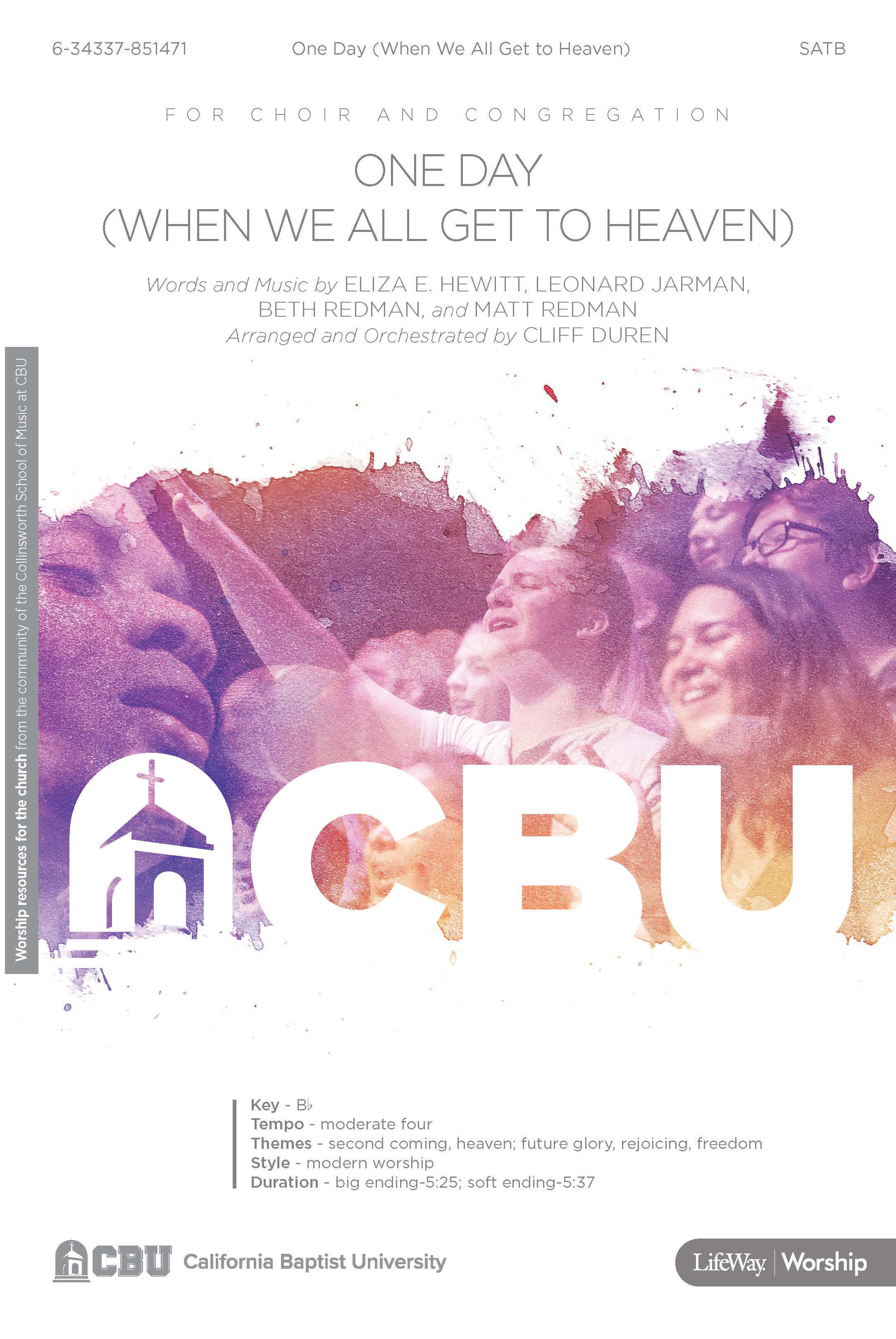 One Day (When We All Get to Heaven) - Downloadable Split-Track Accompaniment Track