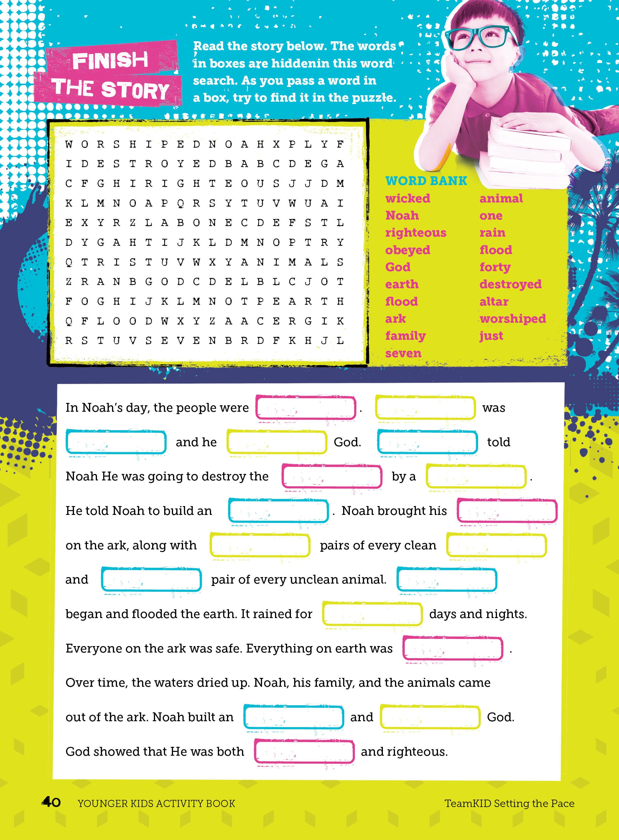slide 4 of 4 for TeamKID: Setting the Pace - Younger Kids Activity Book