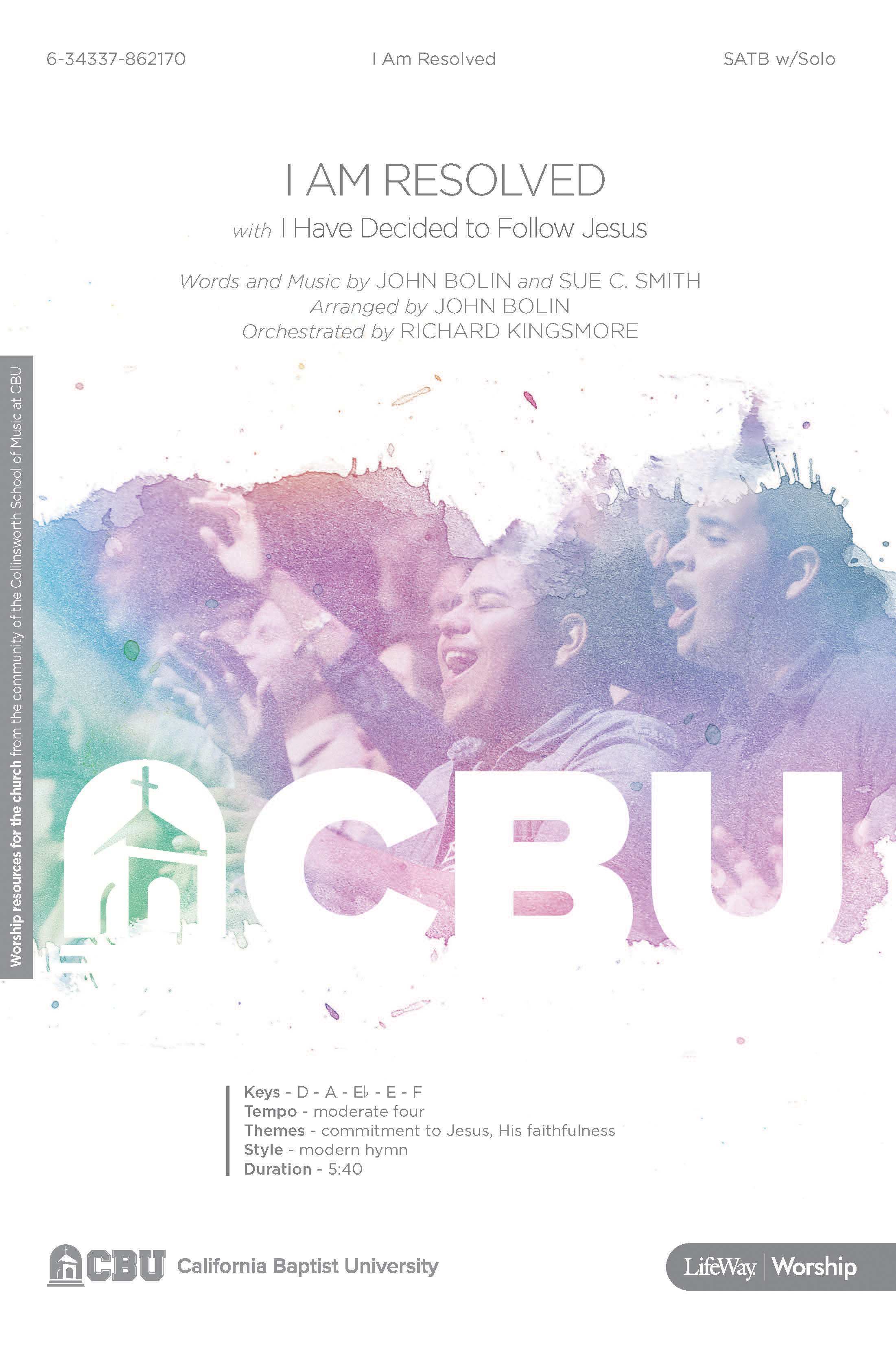 I Am Resolved with I Have Decided to Follow Jesus - Downloadable Rhythm Charts