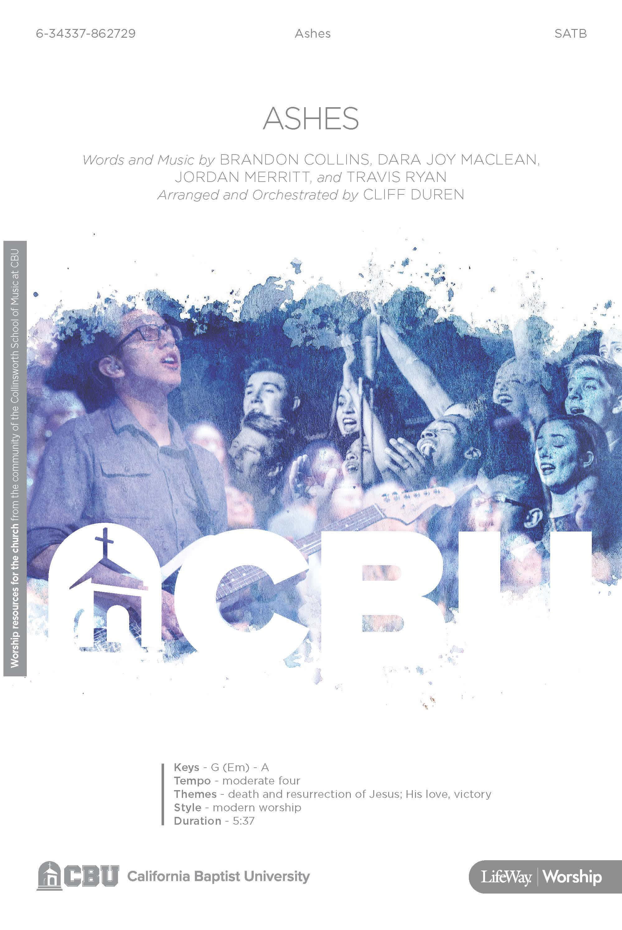 Ashes - Anthem Accompaniment CD