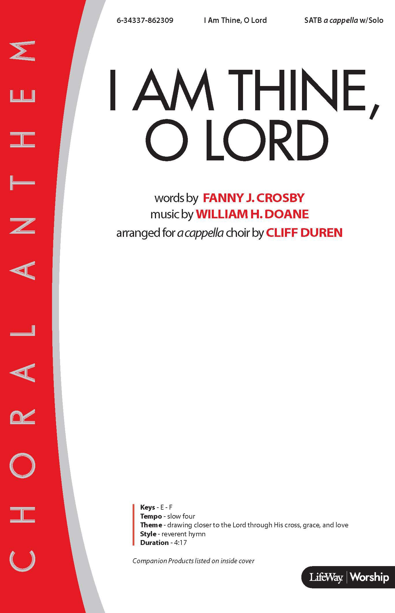I Am Thine, O Lord - Downloadable Soprano Rehearsal Track
