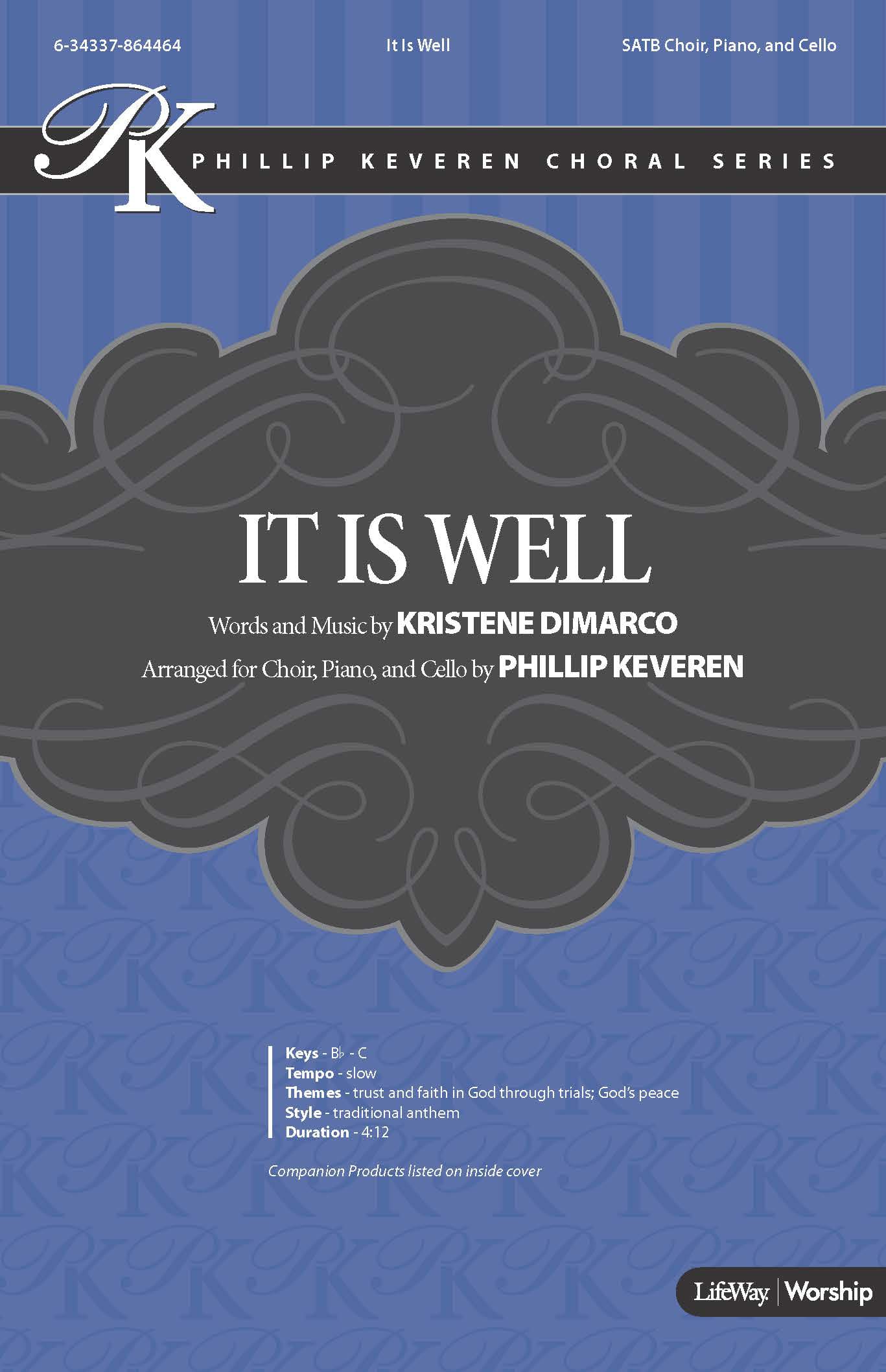 It Is Well - Anthem Accompaniment CD