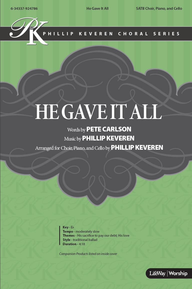 He Gave It All - Downloadable Tenor Rehearsal Track