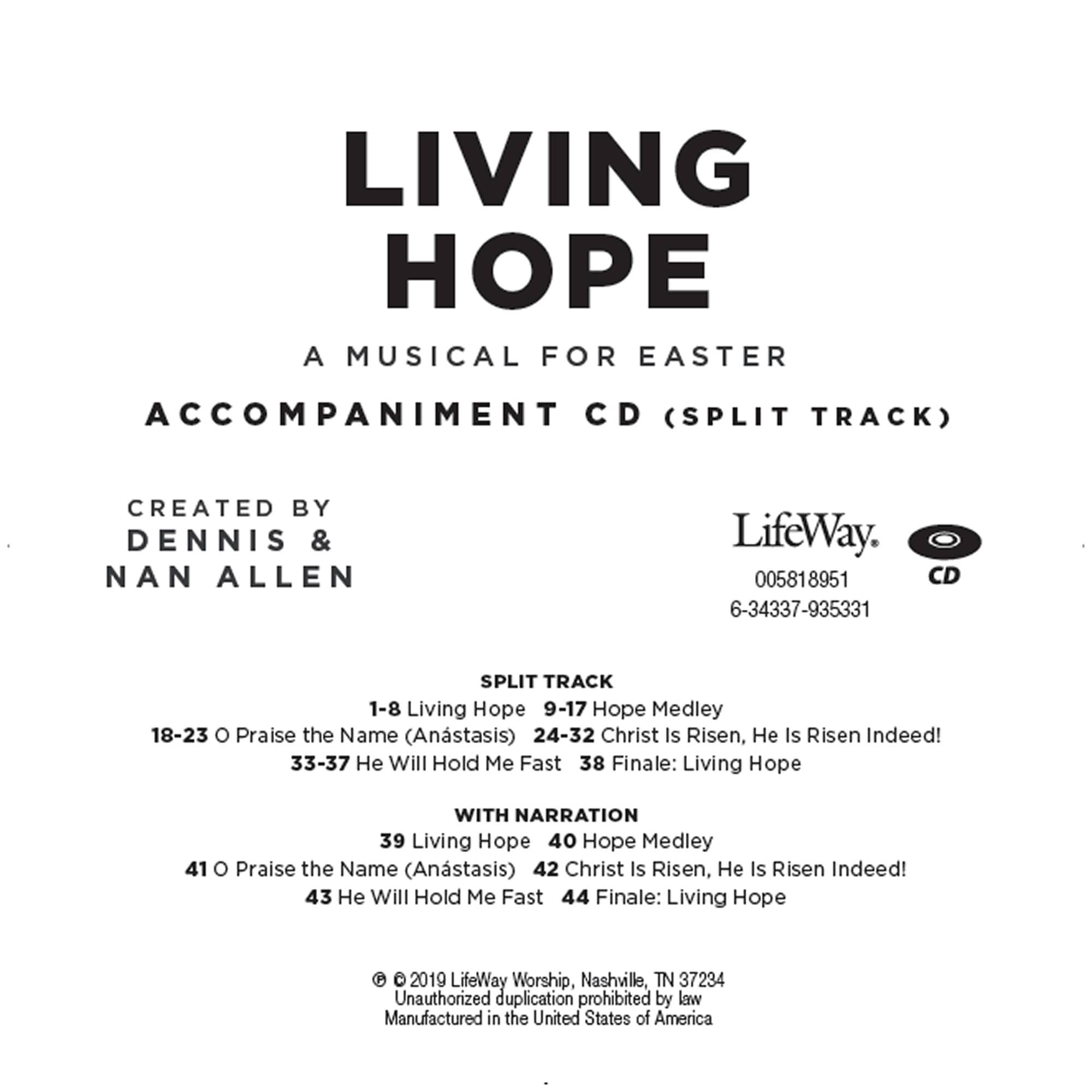 Living Hope - Accompaniment CD