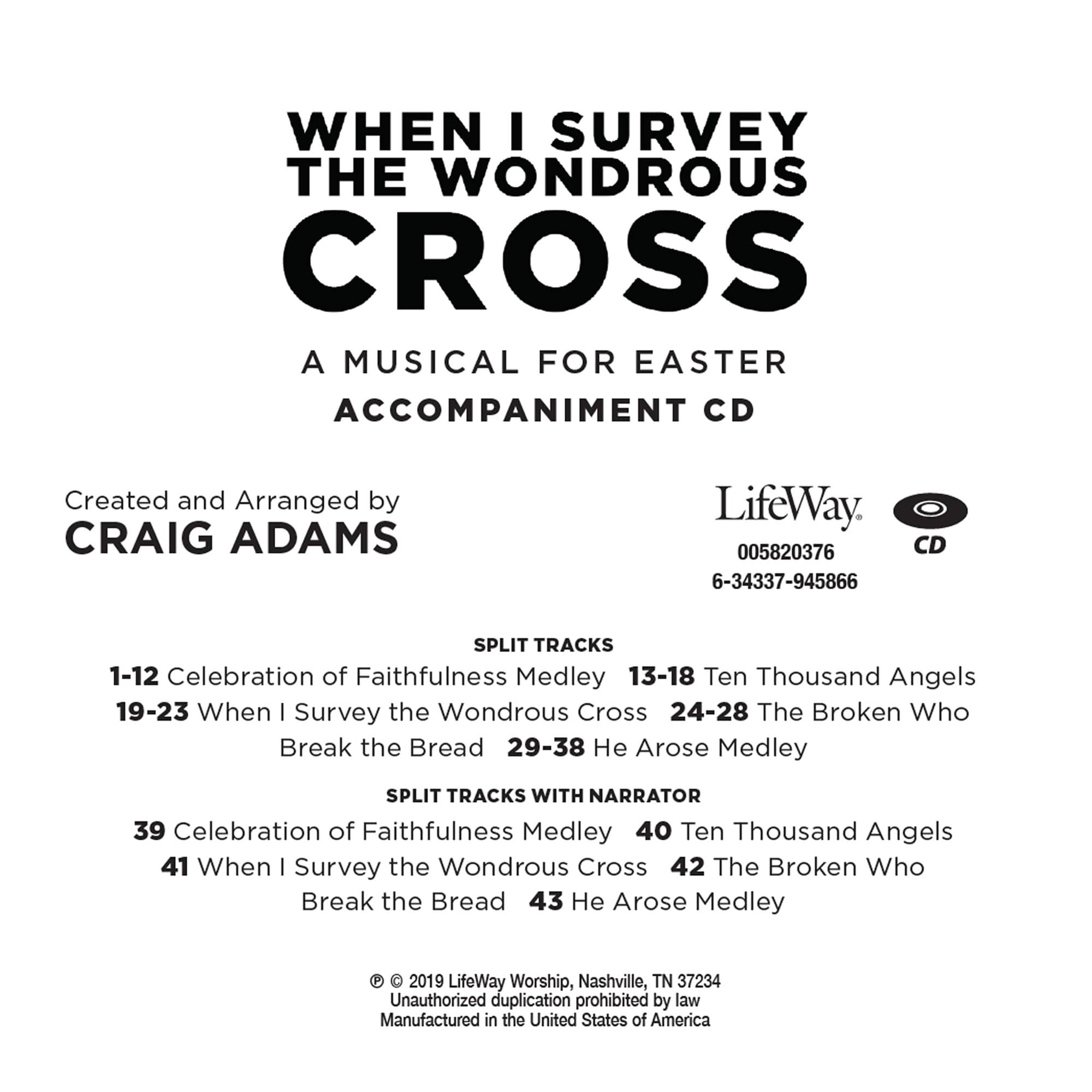 When I Survey the Wondrous Cross - Accompaniment CD