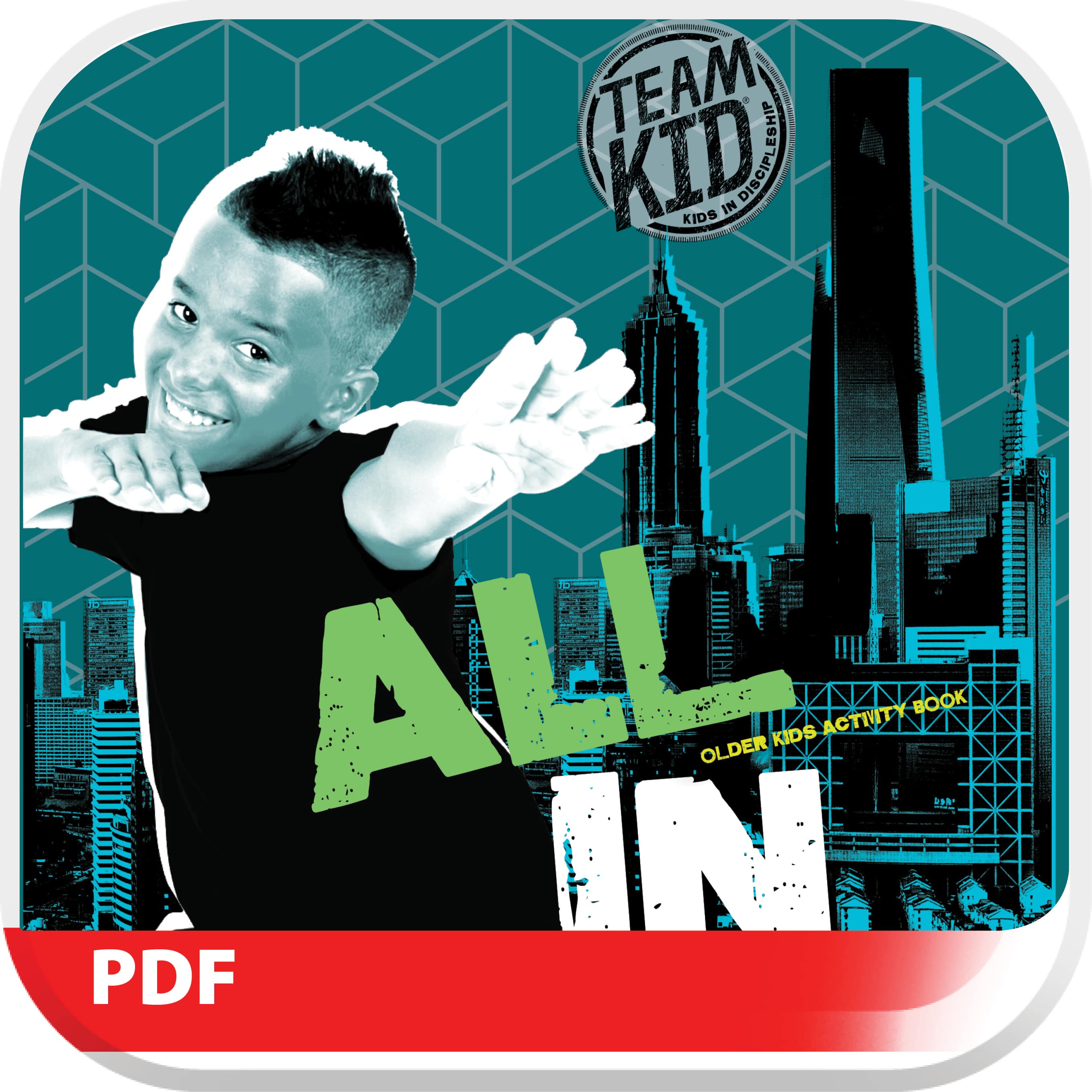 slide 1 of 5 for TeamKID: All In Older Kids Digital Activity Book