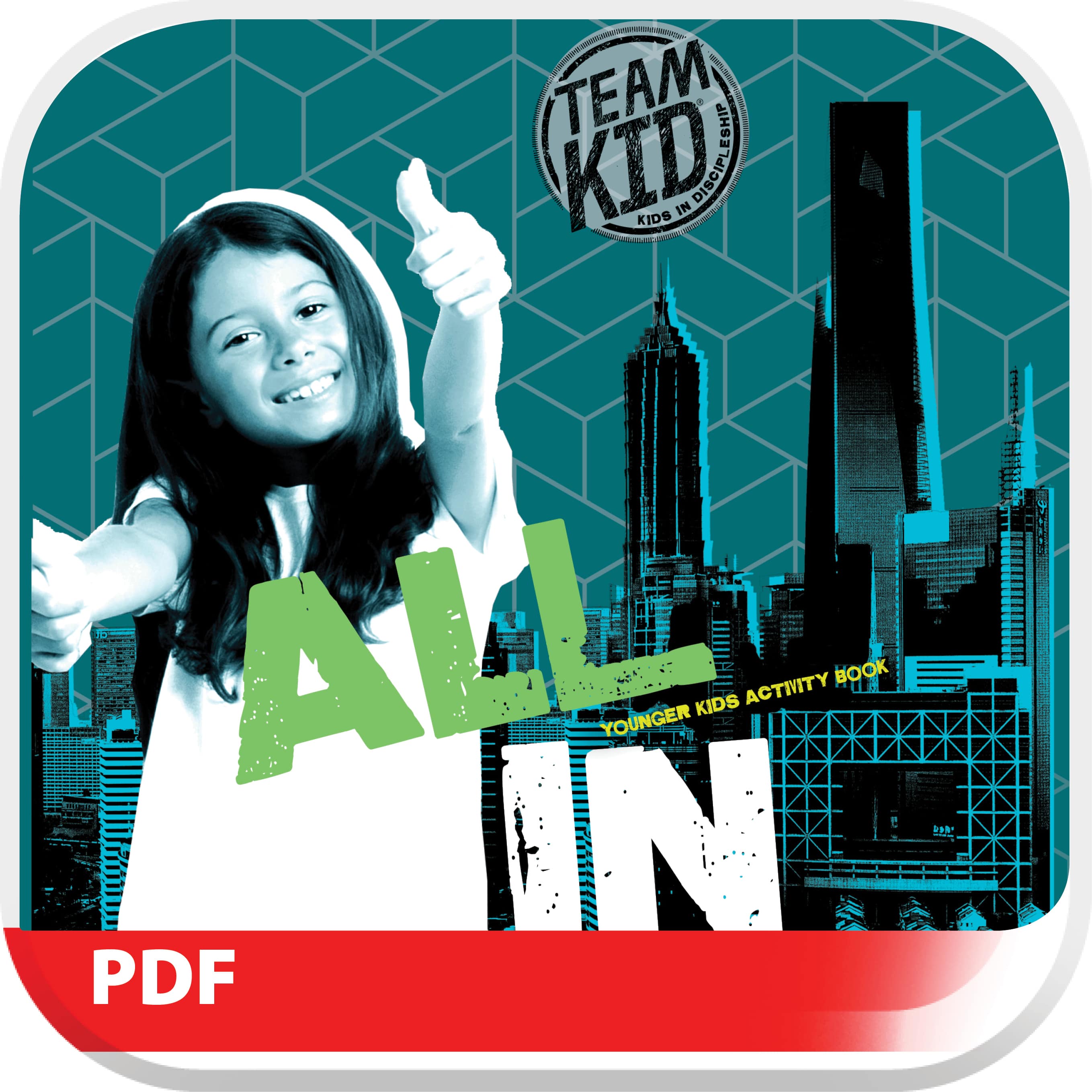 slide 1 of 5 for TeamKID: All In Younger Kids Digital Activity Book