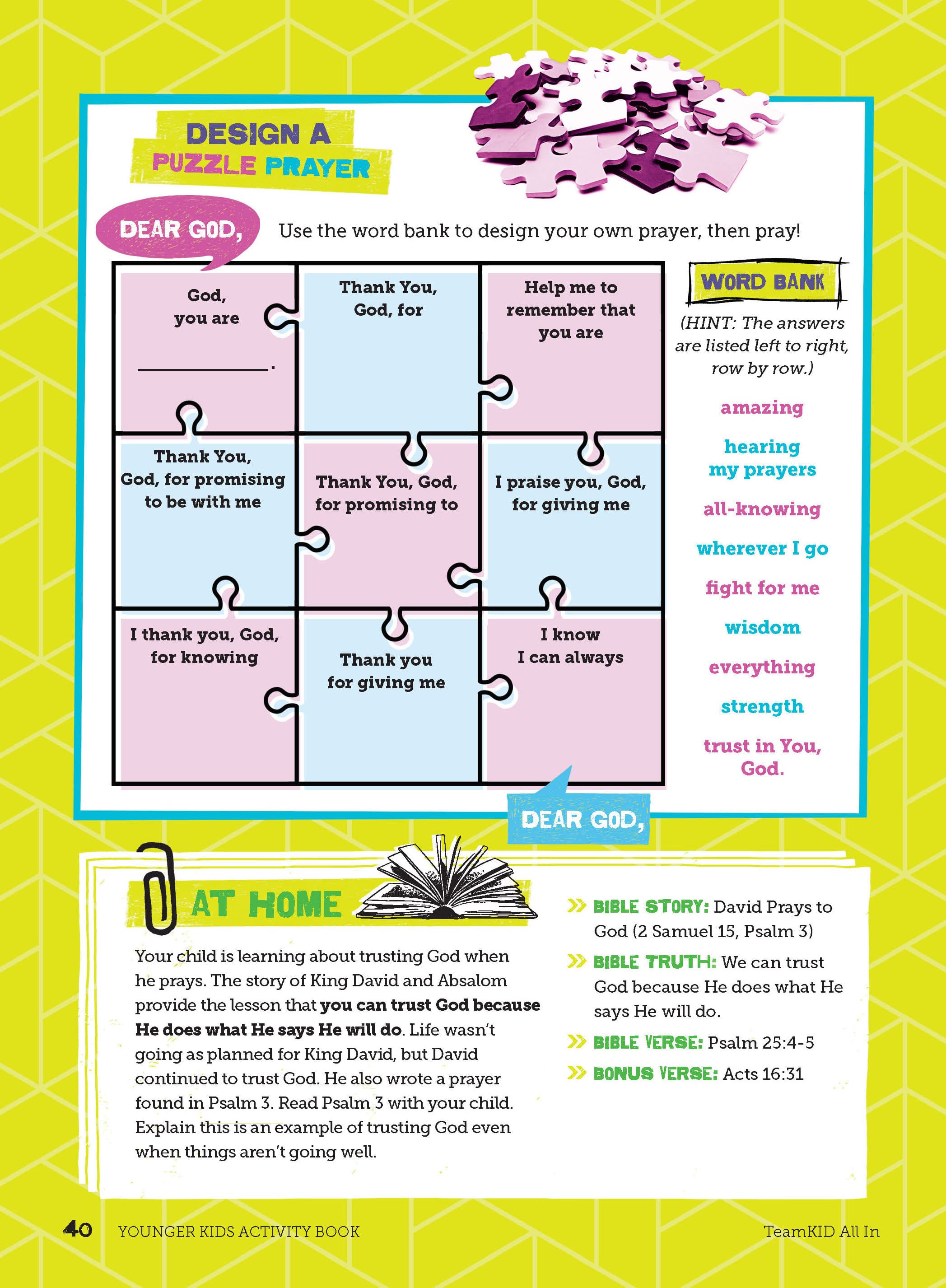 slide 5 of 5 for TeamKID: All In Younger Kids Digital Activity Book