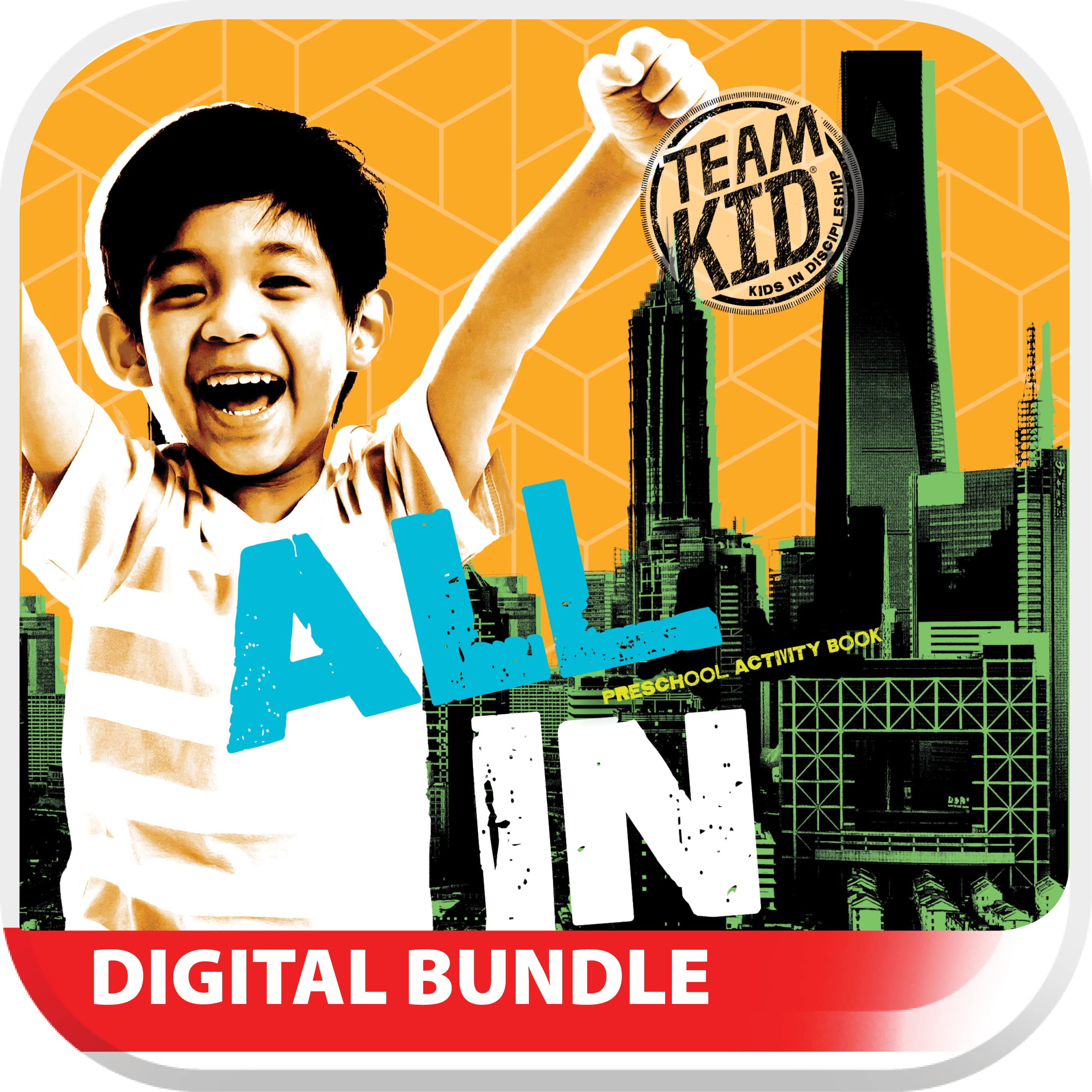 slide 1 of 5 for Preschool TeamKID: All In Digital Activity Book