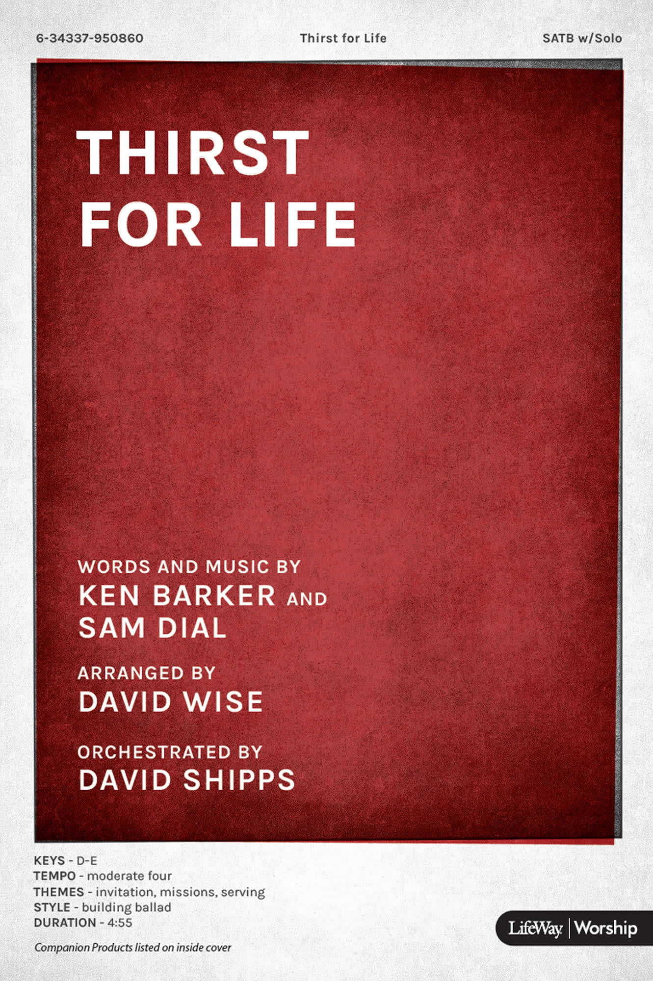 Thirst for Life - Downloadable Lyric File