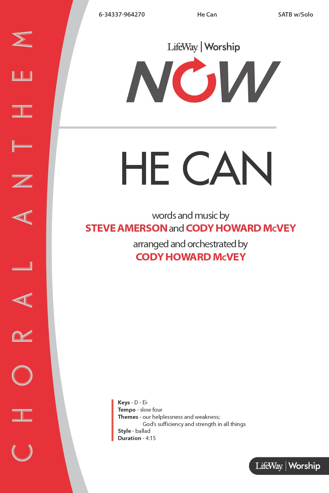 He Can - Downloadable Anthem (Min. 10)