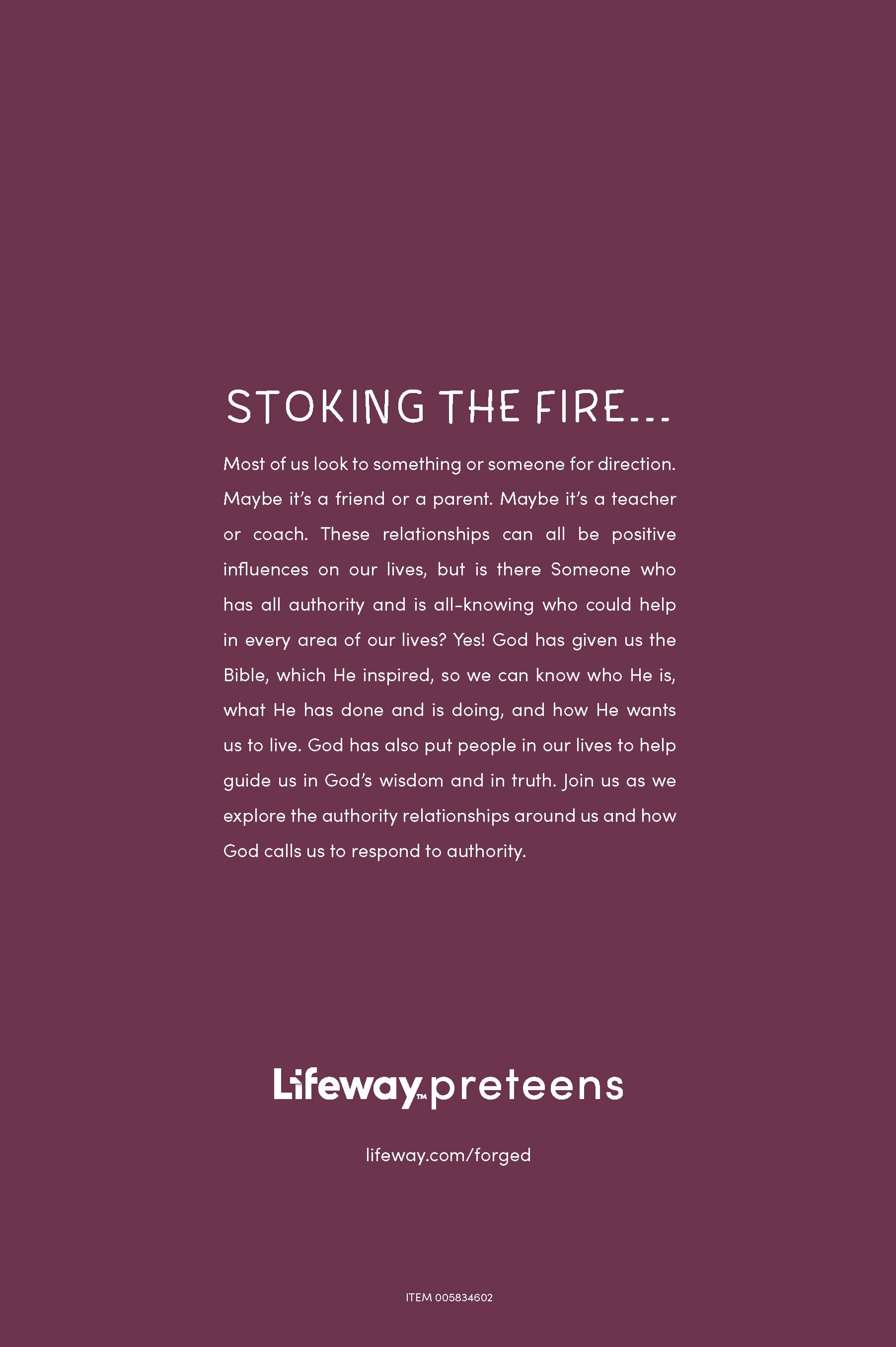 slide 8 of 8 for Forged: Faith Refined, Volume 5 Preteen Discipleship Guide