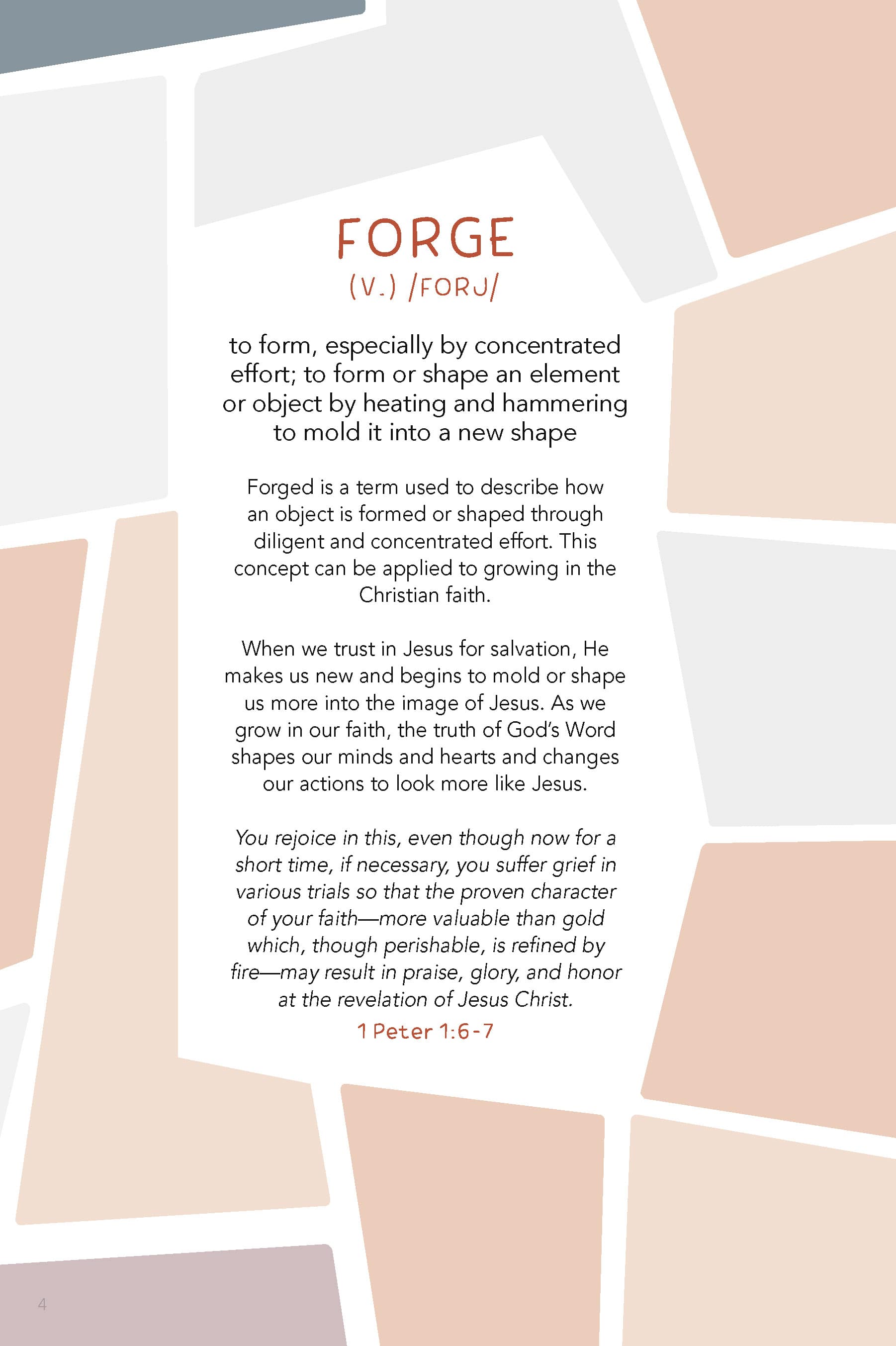 slide 3 of 7 for Forged: Faith Refined, Volume 6 Preteen Discipleship Guide