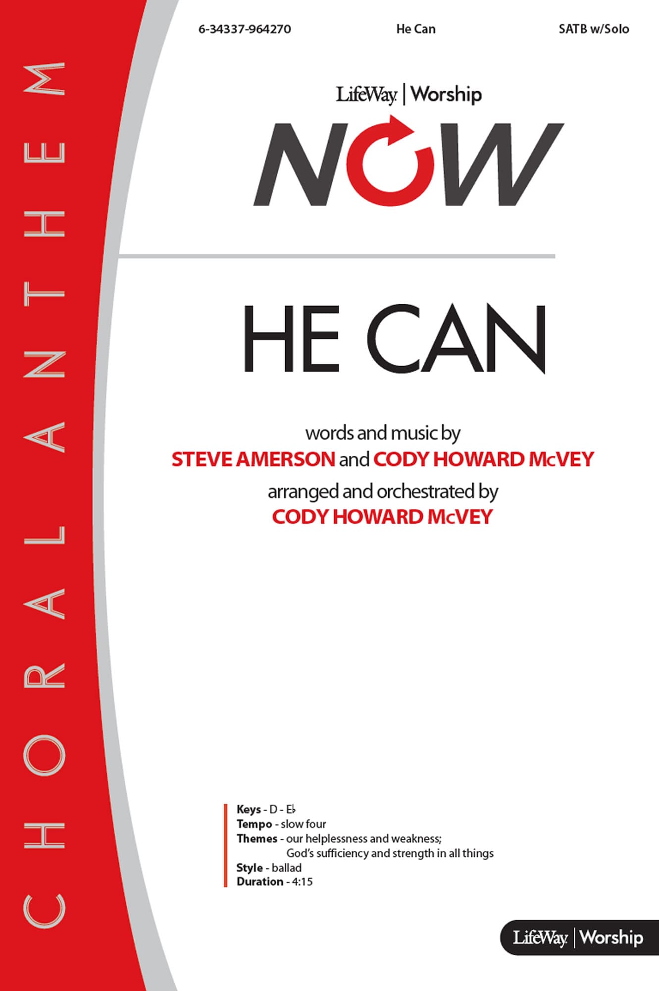 He Can - Downloadable Lyric File
