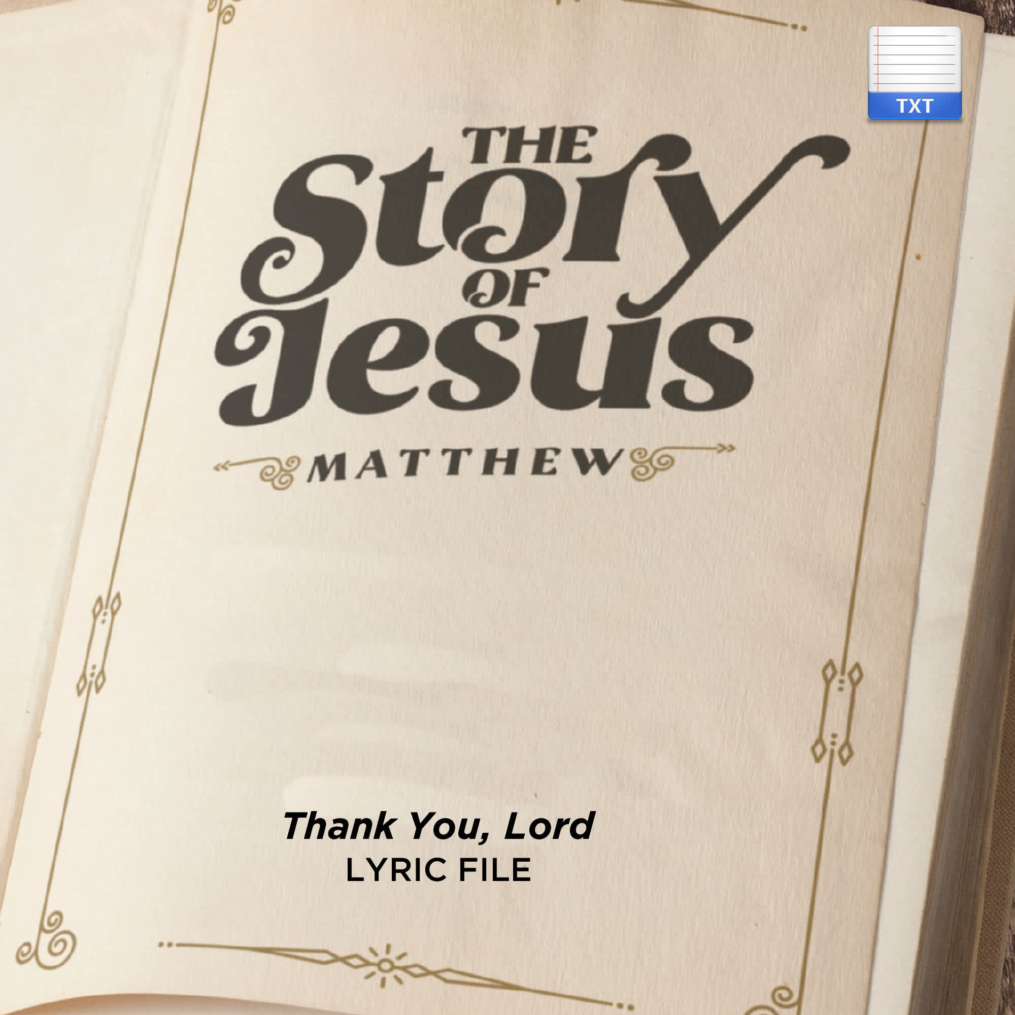 Thank You, Lord - Downloadable Lyric File