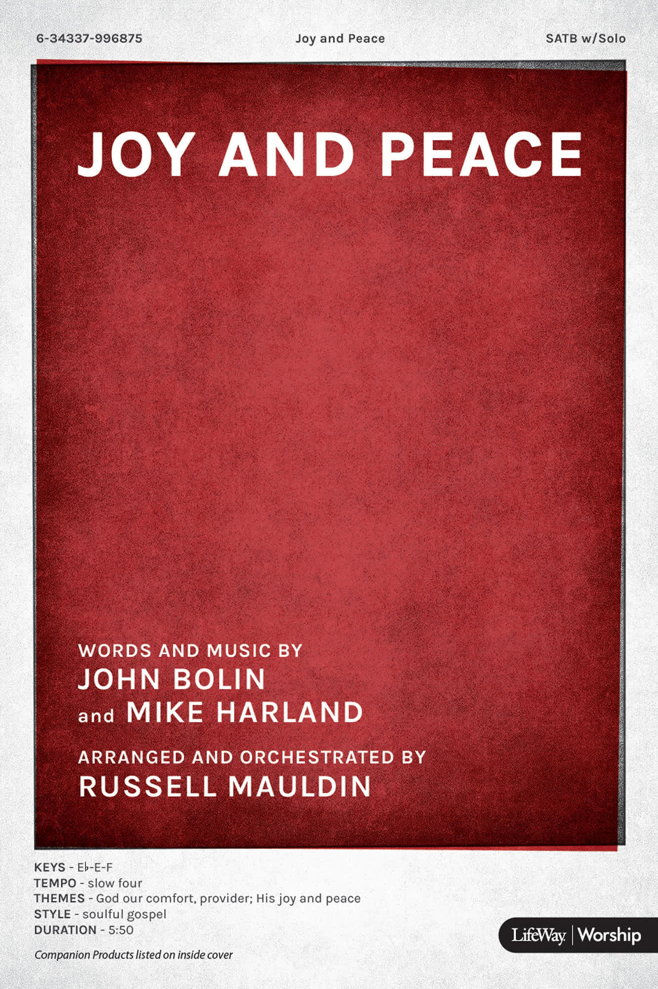 Joy and Peace - Downloadable Rhythm Charts