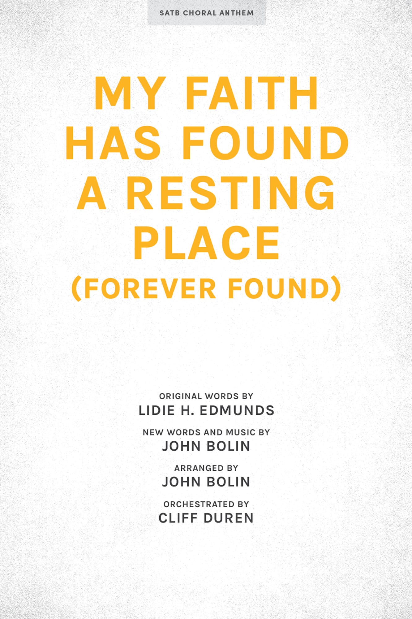 My Faith Has Found a Resting Place (Forever Found) - Downloadable Soprano Rehearsal Track