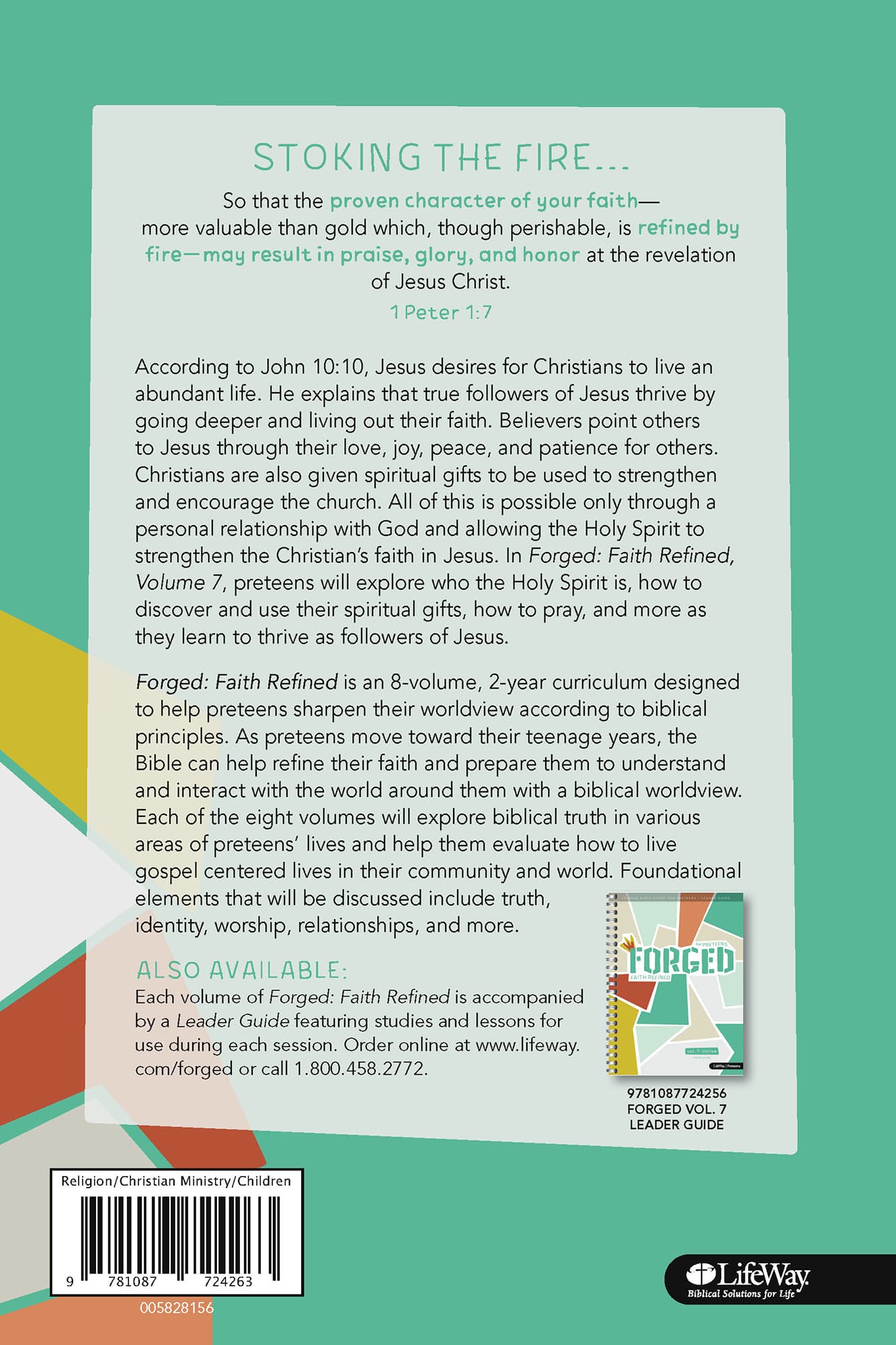 slide 2 of 9 for Forged: Faith Refined, Volume 7 Preteen Discipleship Guide