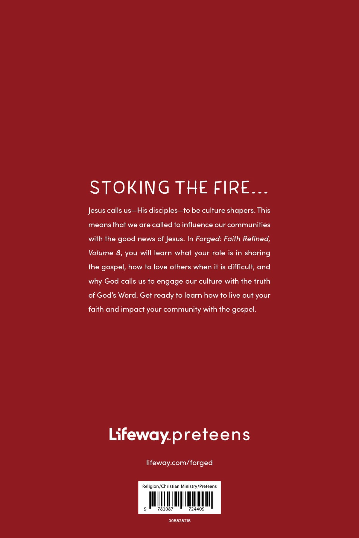 slide 2 of 8 for Forged: Faith Refined for Preteens - Volume 8 - Preteen Discipleship Guide