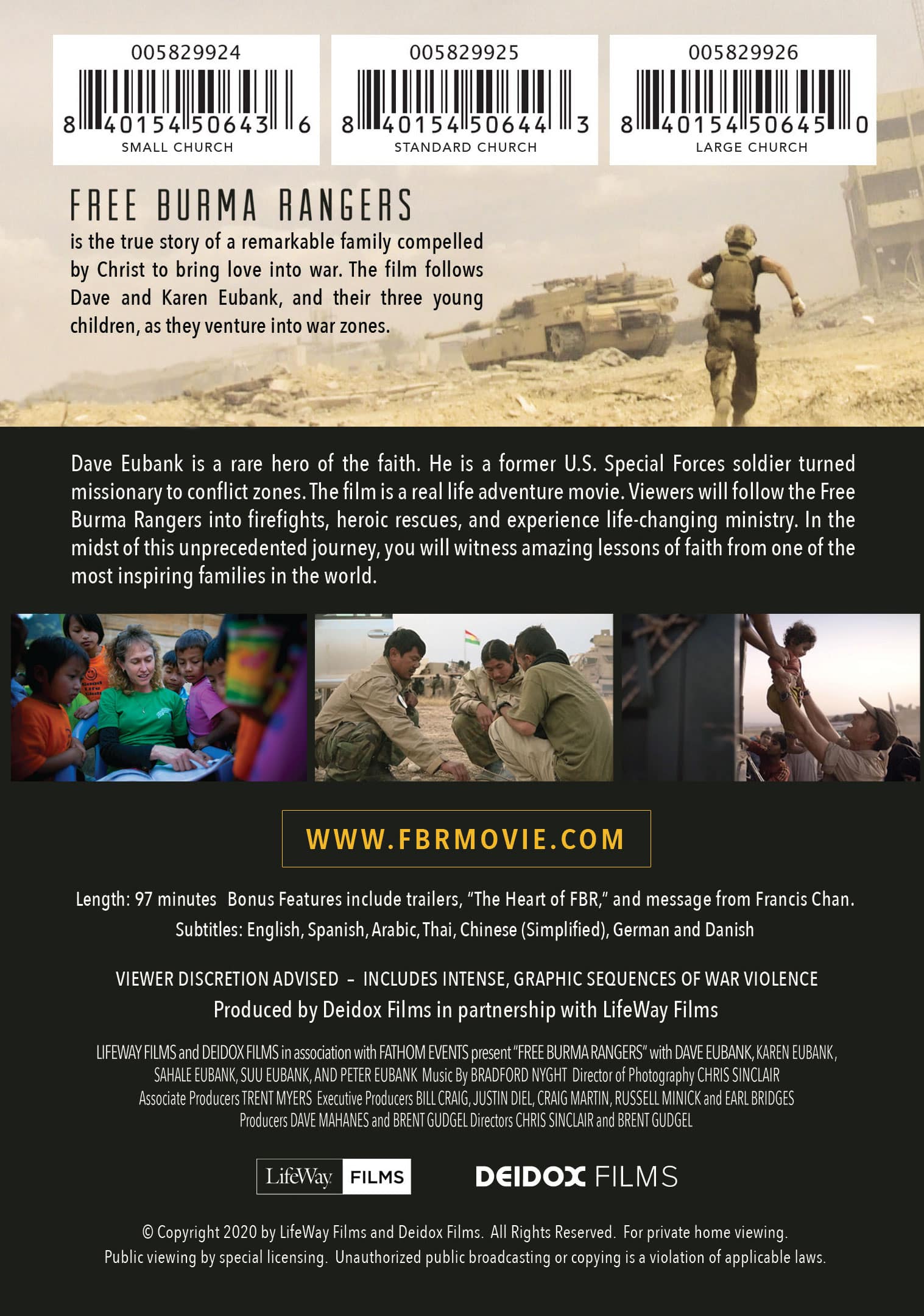 slide 2 of 2 for Free Burma Rangers - Church License DVD - Small Church