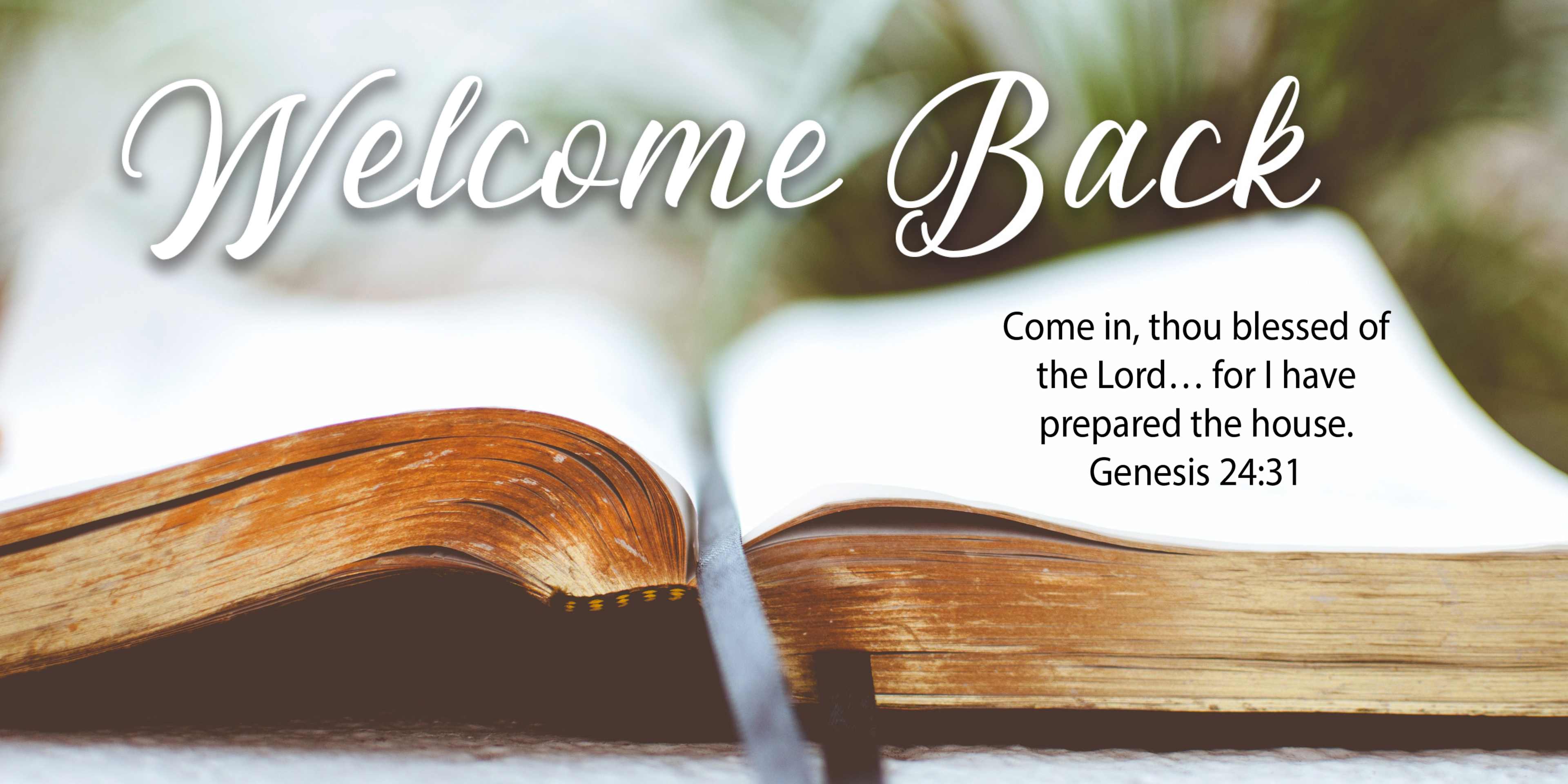 slide 1 of 10 for Digital Church Graphics Package - Welcome Back - 1