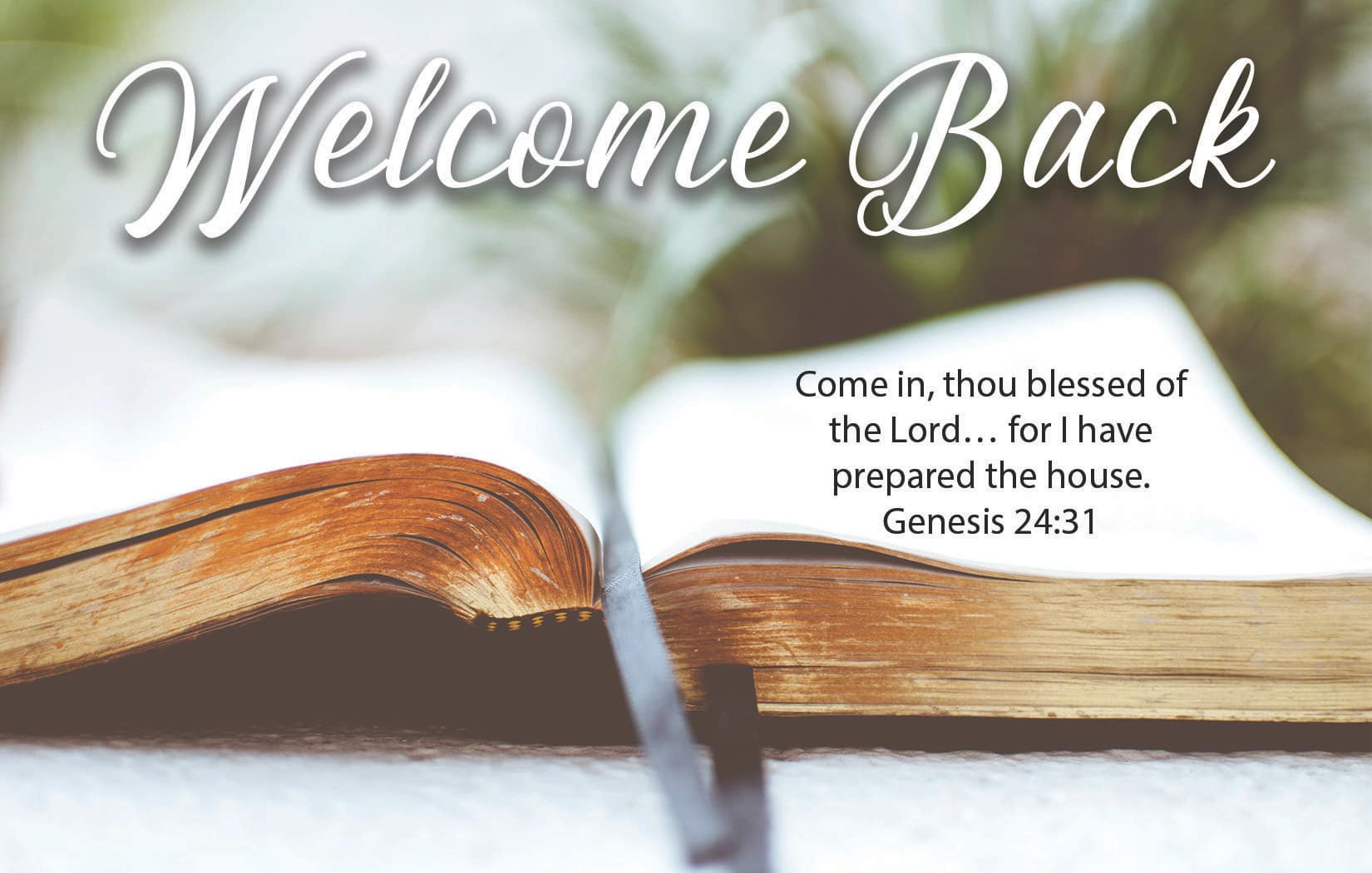 slide 2 of 10 for Digital Church Graphics Package - Welcome Back - 1