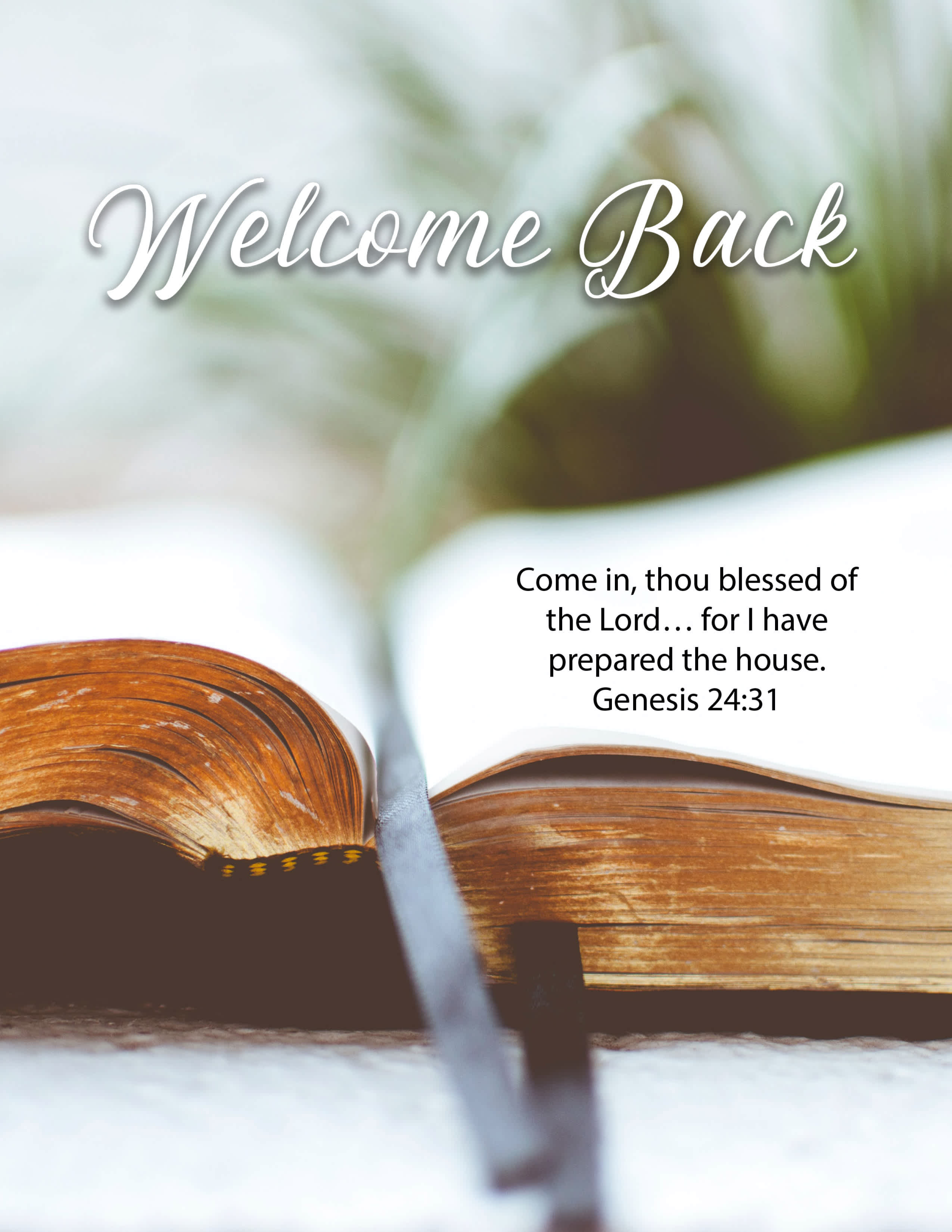 slide 3 of 10 for Digital Church Graphics Package - Welcome Back - 1