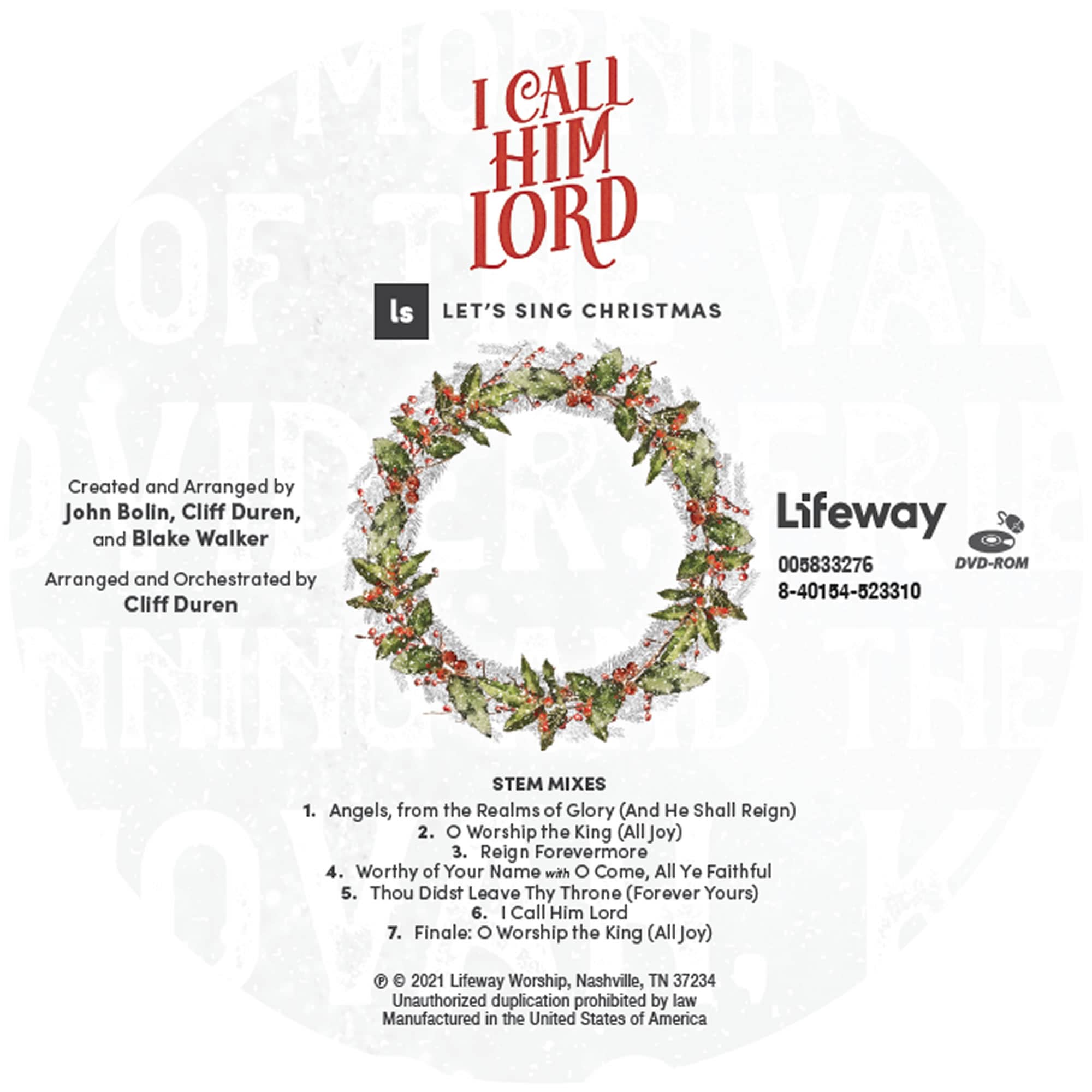 I Call Him Lord - Stem Tracks DVD-ROM