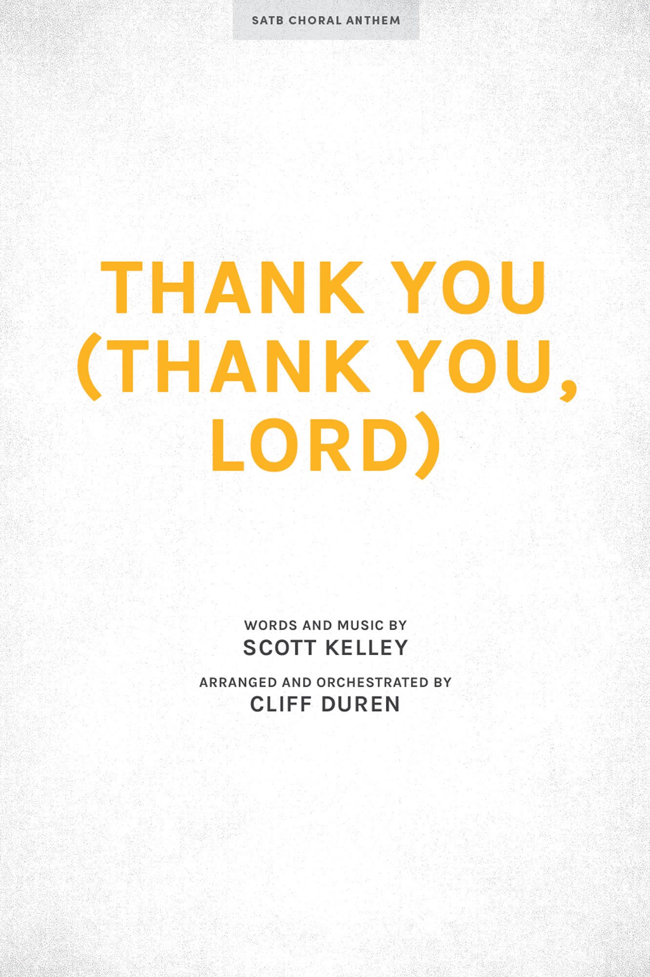 Thank You (Thank You, Lord) - Downloadable Alto Rehearsal Track