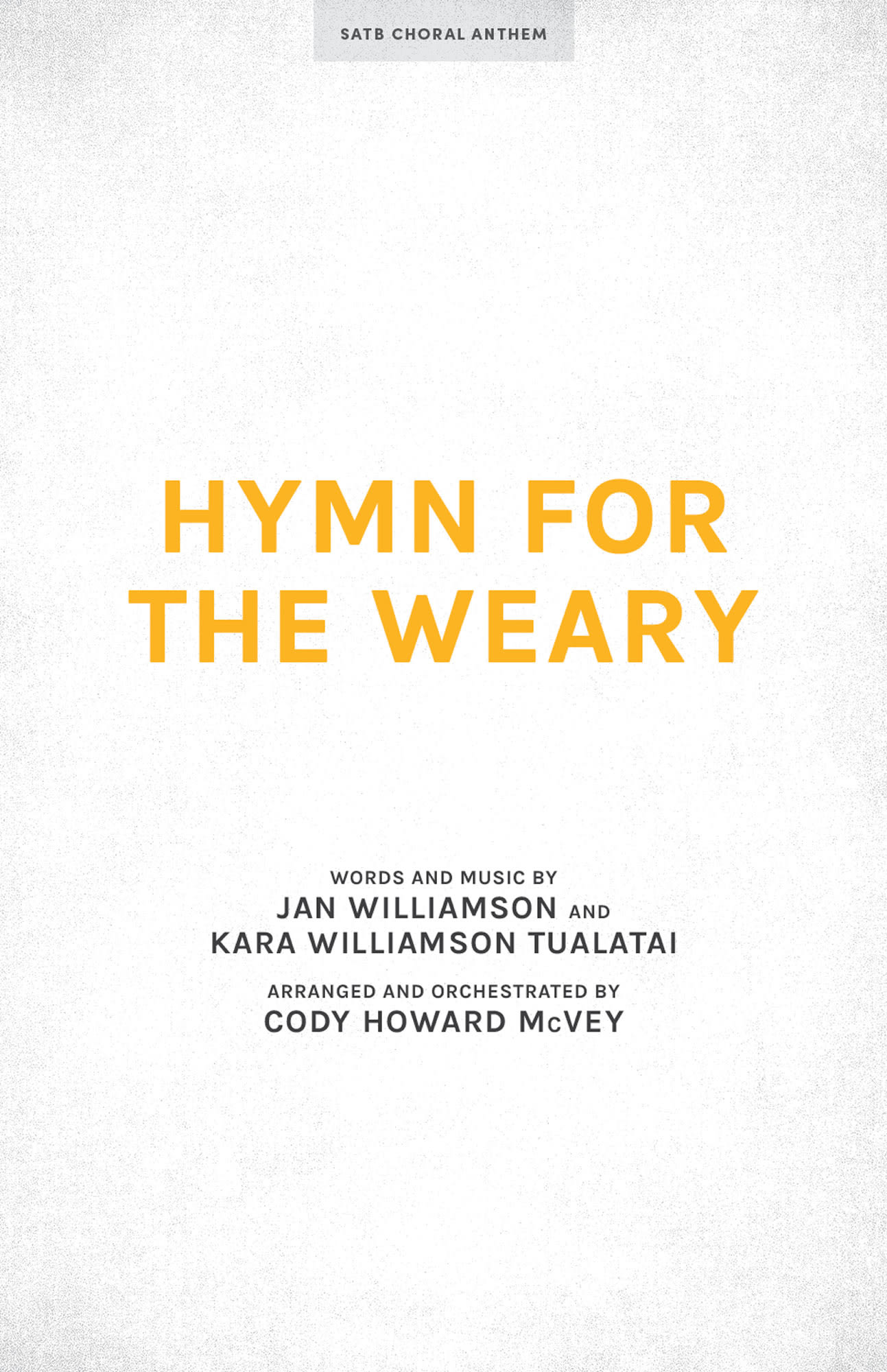 Hymn for the Weary - Anthem Accompaniment CD